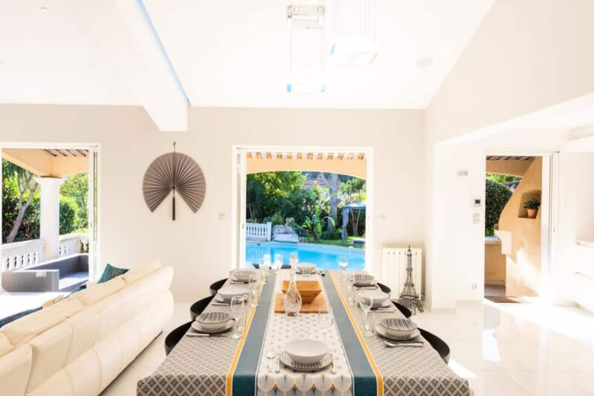 Villa in Cannes with Heated Pool & Jacuzzi