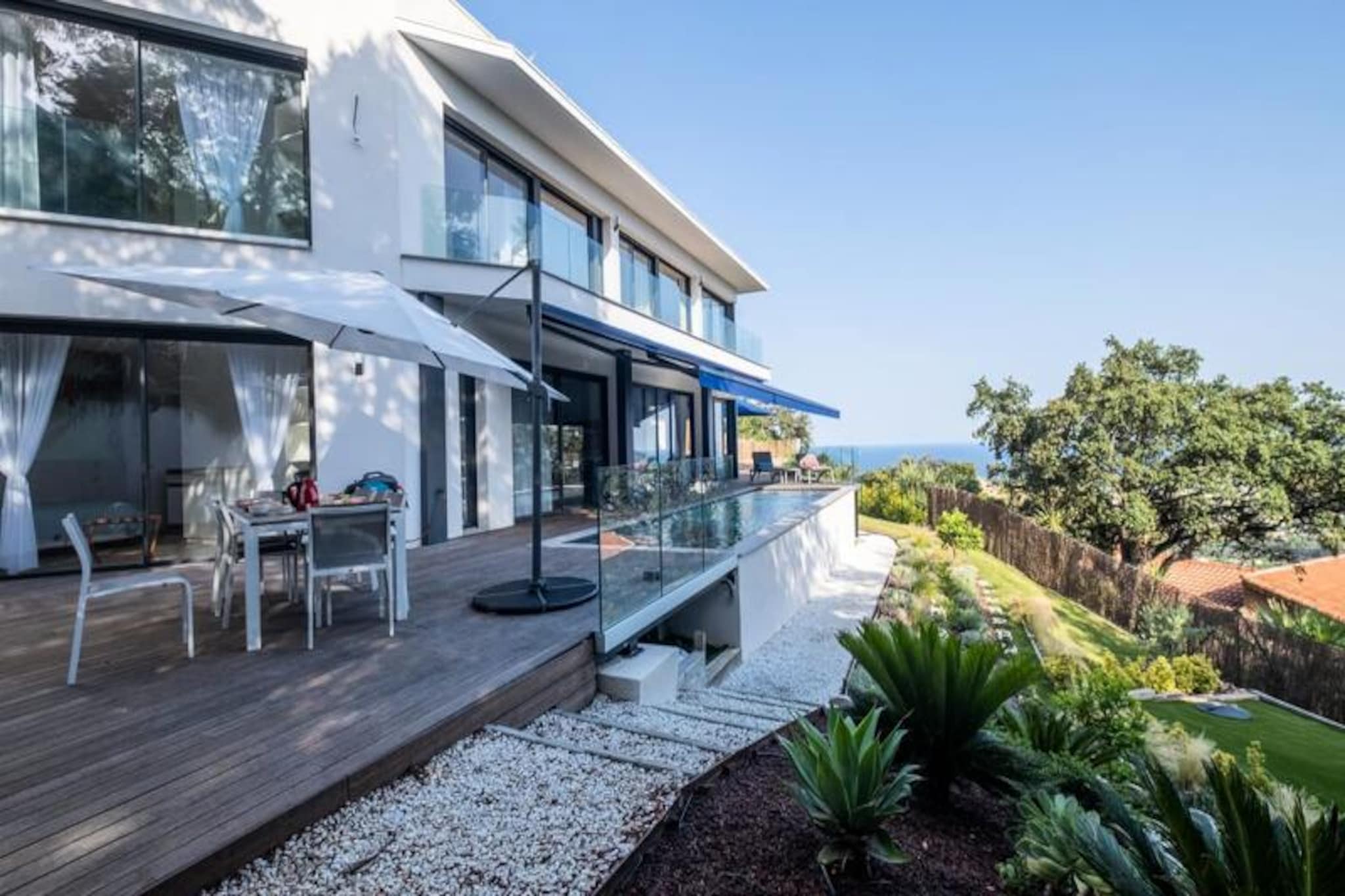 Résidence Maison D'architecte Avec Piscine Chauffée & Sublime Vue Mer