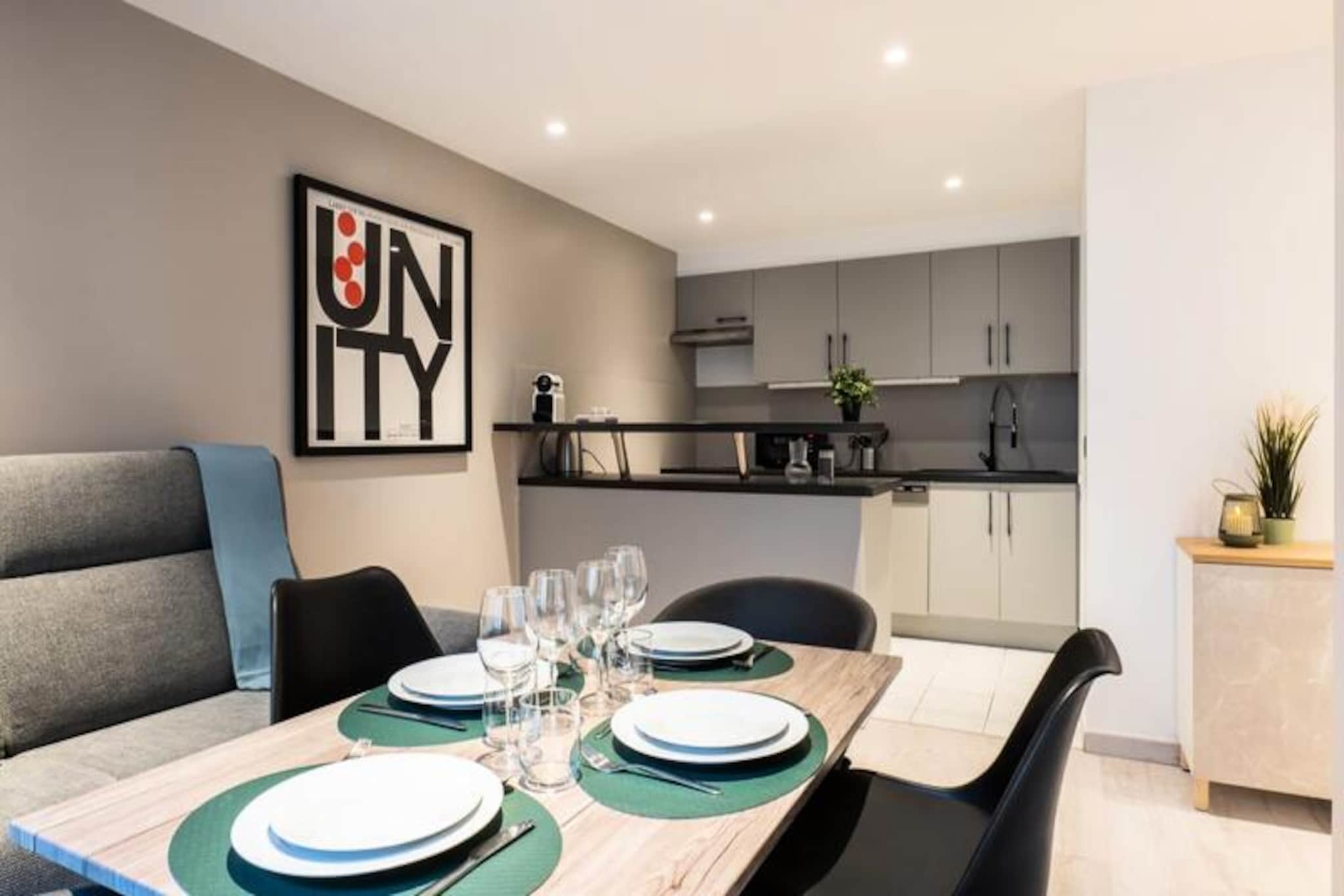 Résidence 2p Moderne, Proche Plages Et Palais Des Congrès