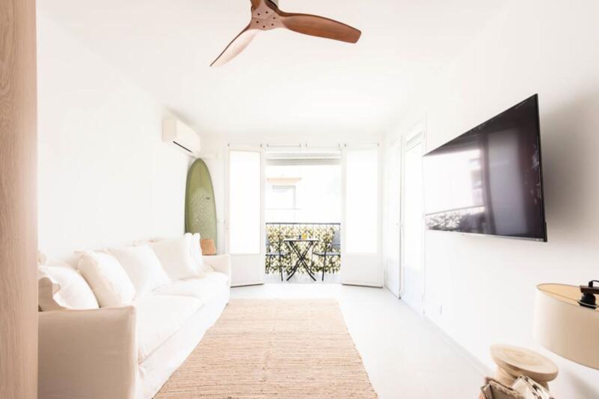 Bathed in the golden light of the French Riviera, this recently renovated apartment in the prestigious Palm Beach district of Cannes offers an unparalleled blend of comfort and convenience. Imagine waking up to the gentle sea breeze and strolling to the nearby beaches or the iconic Croisette, just minutes away. The vibrant yet serene atmosphere of Palm Beach creates the perfect backdrop for a memorable stay in one of the world’s most glamorous destinations. Whether you’re here for leisure or the renowned Cannes Film Festival, this apartment is your gateway to the best of the Riviera. \n\nStep inside and discover a bright and spacious two-room retreat designed for relaxation and ease. The living room, flooded with natural light, features a cozy lounge area with a sofa bed, a large Smart TV, and access to a charming balcony. The open-plan kitchen, equipped with a central island, invites you to enjoy a quick breakfast before heading out to explore. The bedroom, with its queen-size bed and loggia access, promises restful nights, while the modern walk-in shower room adds a touch of luxury to your daily routine. Reversible air conditioning and Wi-Fi ensure your comfort throughout your stay.\n\nLocated just a short walk from Mouré Rouge Beach and the Croisette, this apartment places you in the heart of Cannes’ vibrant Palm Beach district. Enjoy the convenience of nearby shops, including bakeries, supermarkets, and boutiques, all within a five-minute stroll. Public transport options and free street parking make exploring the area effortless. The Palais des Festivals, the epicenter of Cannes’ cultural scene, is just a 20-minute walk away, perfect for those attending events or seeking entertainment.\n\nWhether you’re savoring the local cuisine, basking in the Mediterranean sun, or discovering the charm of Cannes, this apartment offers the ideal setting for a Riviera escape. Let the elegance of Palm Beach and the allure of the French Riviera create unforgettable memories during your stay.