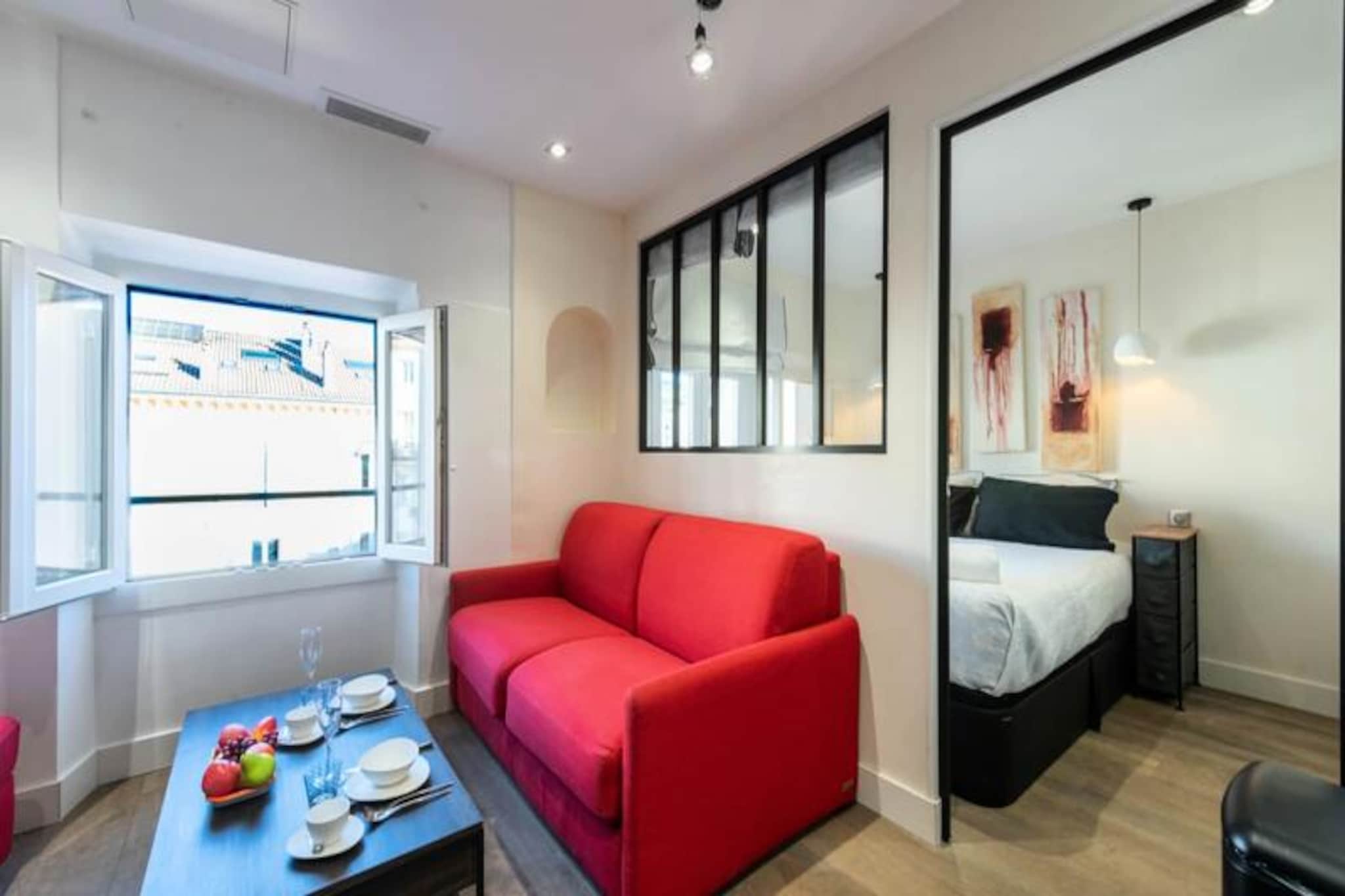 In the heart of Cannes, where the Mediterranean breeze mingles with the vibrant energy of the city, this charming apartment offers a perfect retreat for those seeking to immerse themselves in the glamour and charm of the French Riviera. Situated on one of Cannes' most sought-after streets, the property places you just steps away from the iconic Croisette, bustling cafes, and world-class restaurants, making it an ideal base for exploring this renowned destination. Whether you're here for the film festival, a romantic getaway, or a cultural escape, this apartment captures the essence of Cannes living. \n\nLocated on the third floor of a classic Cannes building, this bright and functional two-room apartment has been thoughtfully designed to provide comfort and convenience. The light-filled living room features a cozy sofa bed and a smart TV, creating a welcoming space to unwind after a day of exploration. The open-plan kitchen is equipped with essential appliances, perfect for preparing a leisurely breakfast or a quick snack before heading out. The bedroom, with its comfortable double bed and modern en-suite shower room, ensures a restful night's sleep. Please note, the building does not have an elevator, adding to its authentic charm.\n\nStep outside, and you'll find yourself surrounded by Cannes' most iconic attractions. Stroll along the Croisette, lined with luxury boutiques and sandy beaches, or explore the historic Le Suquet district with its narrow streets and breathtaking views. The Palais des Festivals, home to the world-famous Cannes Film Festival, is just a short walk away, as are the vibrant Forville Market and the ferry terminal for trips to the tranquil Lérins Islands. With everything within walking distance, this location ensures you won't miss a moment of Cannes' lively atmosphere.\n\nWhether you're savoring local delicacies at nearby restaurants, basking in the sun on the beach, or enjoying a cultural event, this apartment offers the perfect blend of comfort, style, and location. Let our concierge service enhance your stay with personalized recommendations, priority reservations, and tailored experiences, ensuring your time in Cannes is truly unforgettable.
