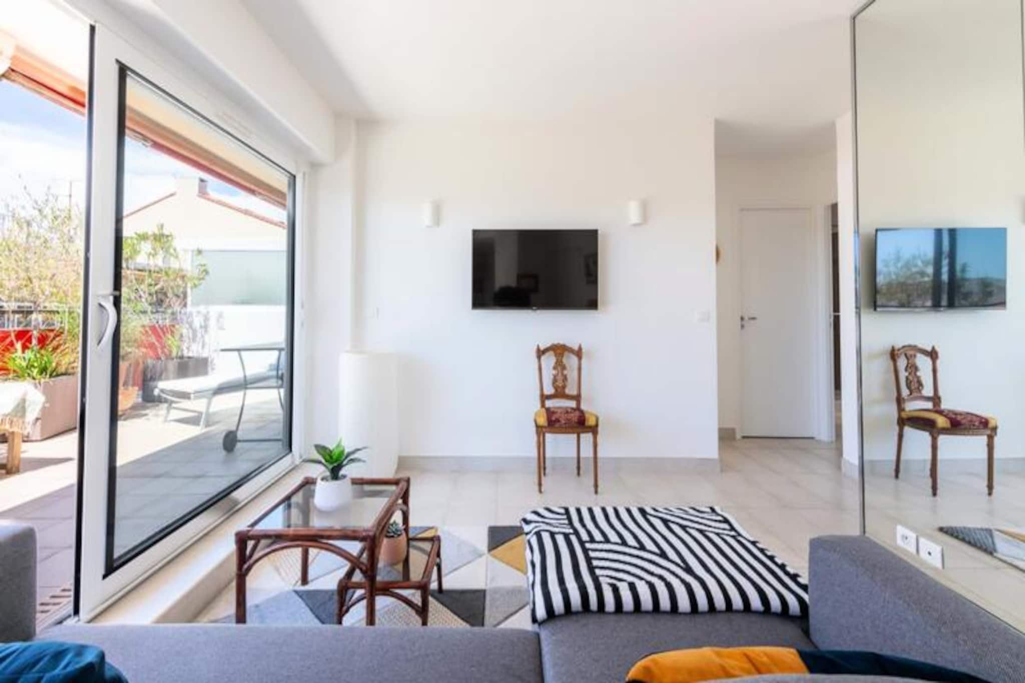 Résidence 2p Terrasse Cannes– Pointe Croisette-Non tagué