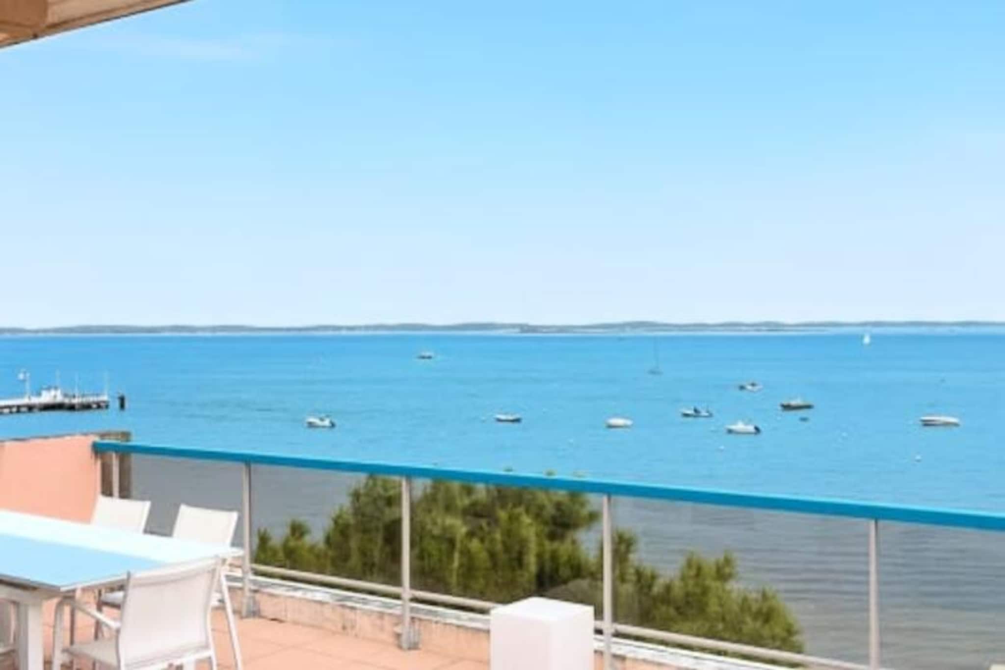 Terrasse & Horizon Bleu-duplex Vue Mer à Arcachon