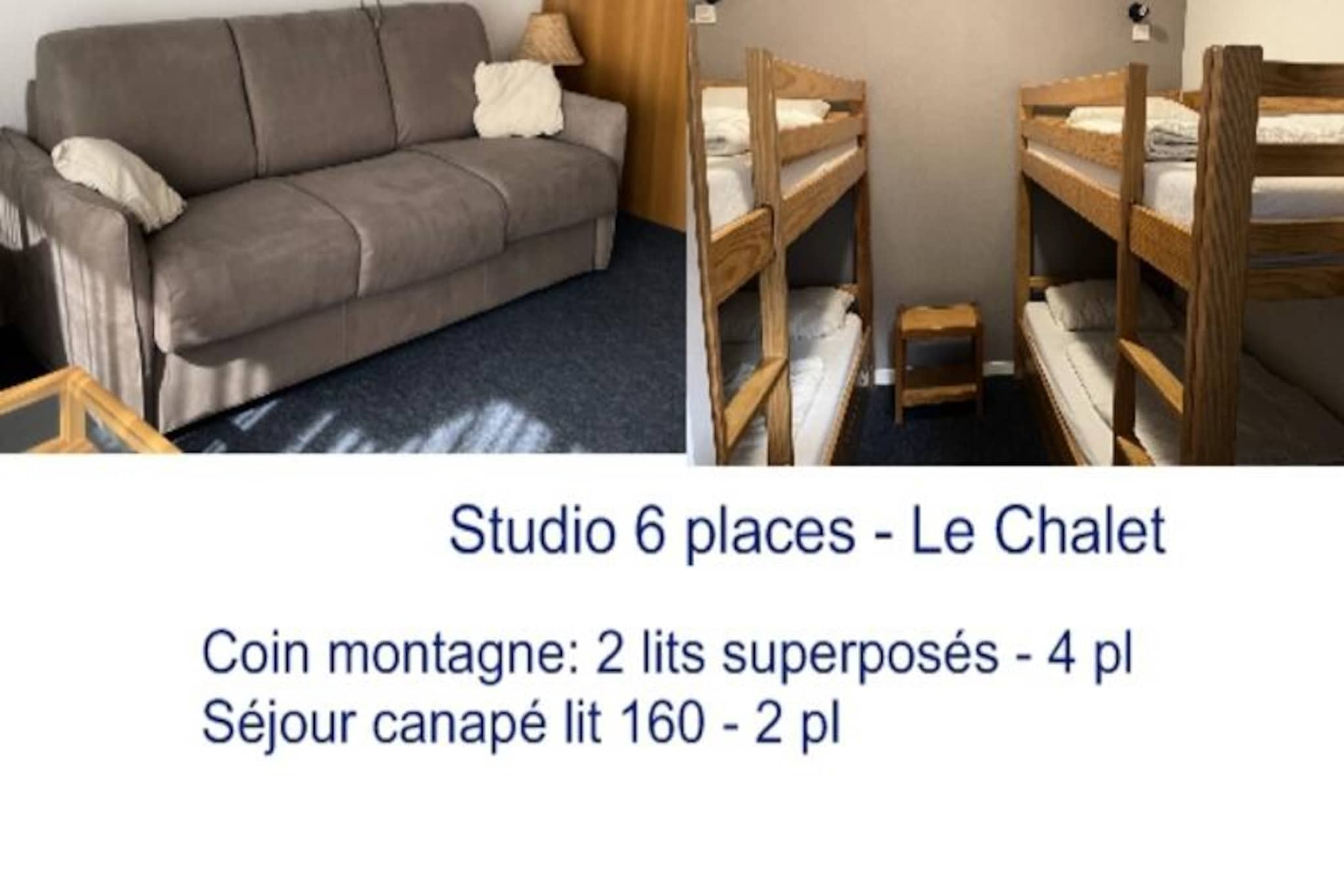 In the picturesque Pyrenean village of Gourette, this charming residence offers the perfect blend of comfort and convenience for your mountain getaway. With its central location just 150 meters from the slopes and local shops, you’ll find everything you need within easy reach, whether you’re here for winter sports or summer adventures. The surrounding peaks and serene alpine atmosphere set the stage for a truly memorable escape. \n\nThe residence boasts a range of high-quality amenities designed to enhance your stay. Relax in the heated indoor pool, unwind in the sauna or whirlpool, and stay active in the fully equipped gym. The studio apartment accommodates up to six guests, featuring a cozy sleeping alcove with two sets of bunk beds and a comfortable living area with a double sofa bed. The kitchen is fully equipped with modern appliances, including a ceramic hob, oven, microwave, and dishwasher, making it easy to prepare meals after a day of exploration. Additional conveniences such as free Wi-Fi, a heated ski locker with boot dryers, and provided bed linens ensure a hassle-free experience.\n\nBeyond the residence, Gourette offers a wealth of activities year-round. In winter, enjoy the extensive ski area with slopes for all levels, and take advantage of exclusive discounts on ski equipment rentals and lift passes with the SKIPLUS offer. In summer, the region transforms into a haven for hikers and nature lovers, with trails leading to breathtaking vistas and lush valleys. The on-site restaurant, Le Schuss, provides delicious dining options, while optional services like meal plans, cleaning, and laundry add extra convenience.\n\nWhether you’re seeking thrilling outdoor pursuits or a tranquil retreat in the mountains, this residence in Gourette promises an unforgettable holiday experience for families, couples, and groups alike.