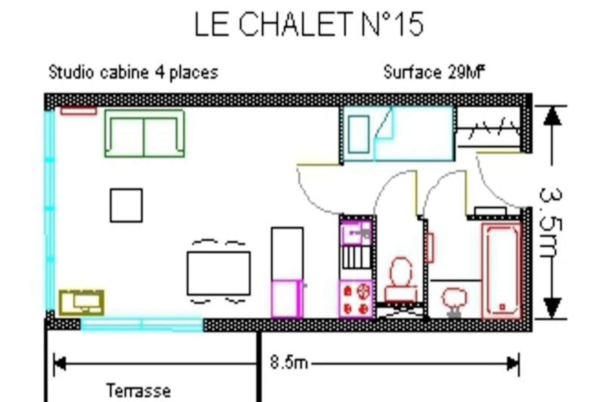 Apartment near slopes with heated pool
