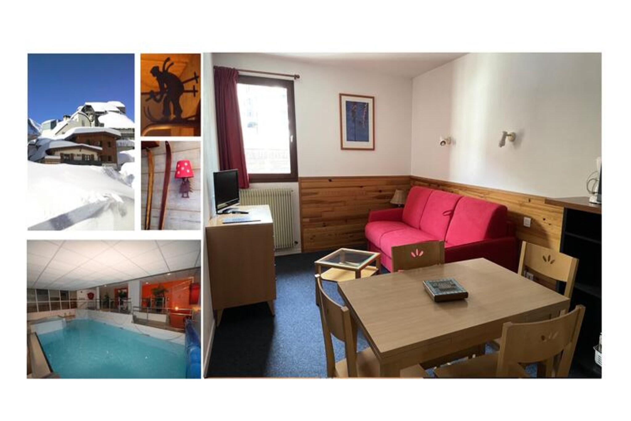 Apartment near slopes with pool & sauna