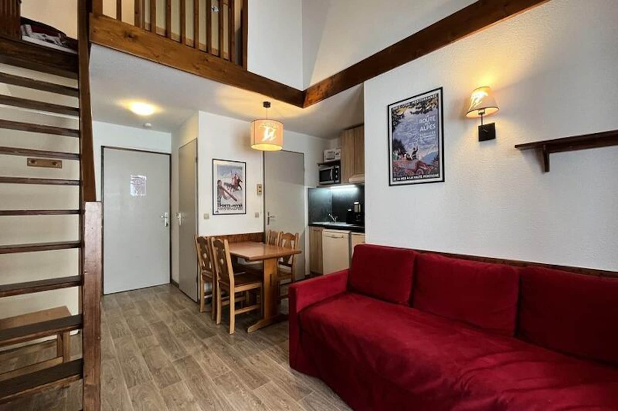 High above the Tarentaise Valley, where the sun graces every corner of the alpine landscape, this charming two-bedroom apartment in Plagne Soleil offers a cozy retreat with breathtaking views of the Grande Rochette and surrounding peaks. Whether you're here for the thrill of skiing or the serenity of mountain walks, this property places you at the heart of it all, with slopes and shops just steps away from your door. The south-facing balcony invites you to bask in the sunshine while soaking in one of the most stunning panoramas in the Alps.
The apartment, located on the 4th floor of the Residence Le Cervin, is thoughtfully designed to accommodate up to six guests. The bright living room features a comfortable sofa bed and a television, creating a warm space to relax after a day of adventure. The kitchen is fully equipped with modern appliances, including a dishwasher, microwave, and ceramic hob, making meal preparation a breeze. Upstairs, you'll find a cozy bedroom with a double bed and a single bed, while the mezzanine and additional bedroom provide flexible sleeping arrangements. With amenities like WiFi, a ski locker, and a bathtub for unwinding, every detail is tailored for your comfort.
Plagne Soleil lives up to its name with its sunny disposition and ideal location. Ski enthusiasts will appreciate the direct access to the slopes, while walkers can explore the scenic pedestrian paths. A free shuttle connects you to Plagne Village, expanding your options for dining, shopping, and après-ski activities. Whether you're visiting in winter for the pristine snow or in summer for the lush trails, this apartment offers a perfect base for your alpine escape.
Create unforgettable memories in this sunlit haven, where the beauty of the mountains meets the warmth of a welcoming home.