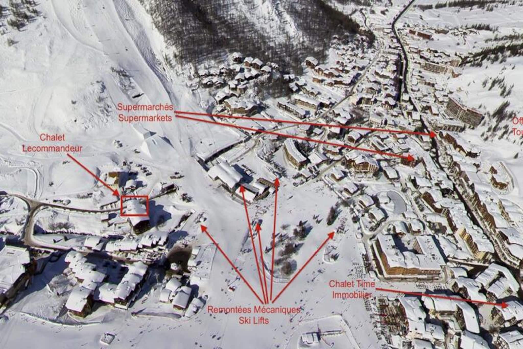 Comfortable duplex apartment, ski-in/ski-out access, balcony