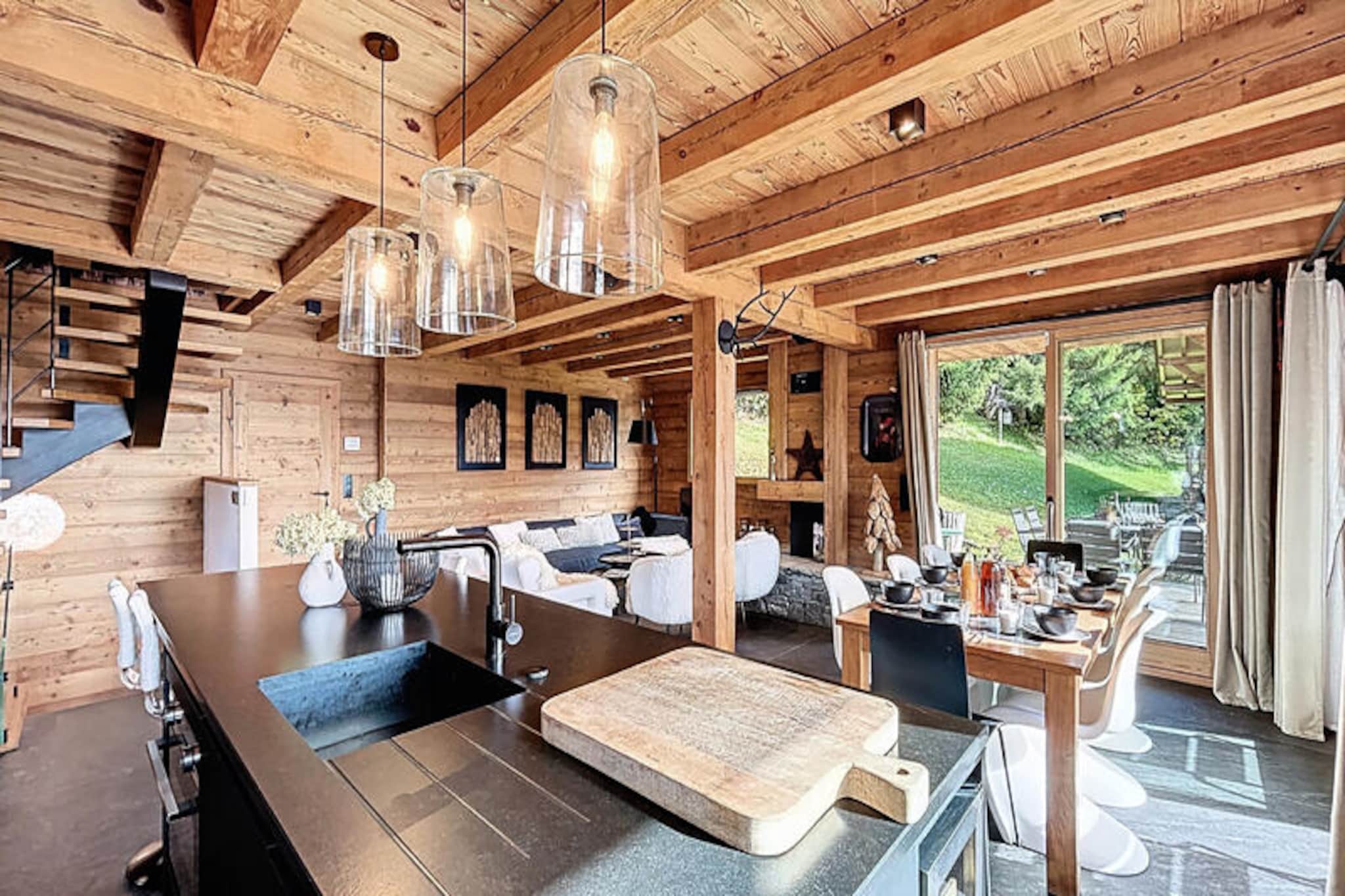 Chalet in Les Gets with Nordic Bath Views