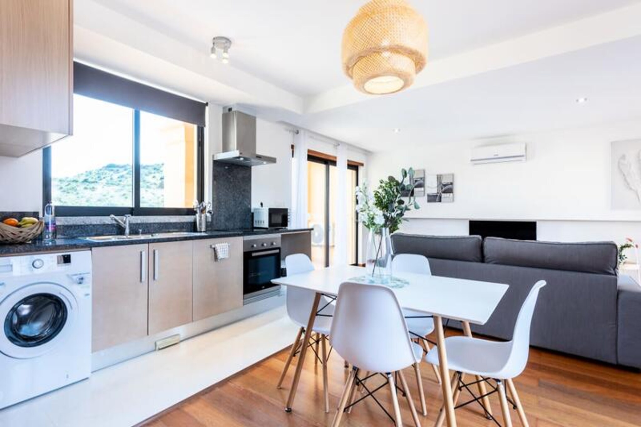 In the heart of the Algarve's stunning coastline, this beautifully renovated duplex apartment in the Baia da Luz complex offers a blend of modern comfort and Mediterranean charm. With its unique architectural style inspired by Roman and Arabic influences, the complex creates a serene village-like atmosphere, perfect for a relaxing getaway. Just a short stroll from the golden sands of Praia da Luz, this property is an ideal retreat for families, couples, or small groups seeking a peaceful yet vibrant holiday experience. 
 
 Spread across two floors, the apartment is thoughtfully designed to provide both style and functionality. The ground floor features a spacious living area, a fully equipped kitchen, and a modern bathroom, all finished to a high standard. Step out onto the private front terrace or enjoy the semi-shared rear terrace with delightful pool views. Upstairs, a cozy sleeping area with two single beds and a sofa bed accommodates up to four guests comfortably. Modern amenities such as air conditioning, Wi-Fi, and electric window locks ensure a seamless stay. 
 
 The Baia da Luz complex boasts exceptional leisure facilities, including two large heated pools, a children’s pool, a playground, tennis and multi-sports courts, and beautifully landscaped gardens. The on-site Italian restaurant, Alloro, offers delicious dining options overlooking the pools and gardens. Golf enthusiasts will appreciate the proximity of four renowned courses, just a short drive away. 
 
 Praia da Luz, with its charming seaside ambiance, is a perfect destination for beach lovers and water sports enthusiasts. Explore the nearby historic town of Lagos, famous for its dramatic cliffs, vibrant marina, and lively atmosphere. Whether you’re kayaking along the coast or savoring fresh seafood at a local restaurant, this location promises unforgettable memories. Book your stay now and immerse yourself in the beauty and tranquility of the Algarve.