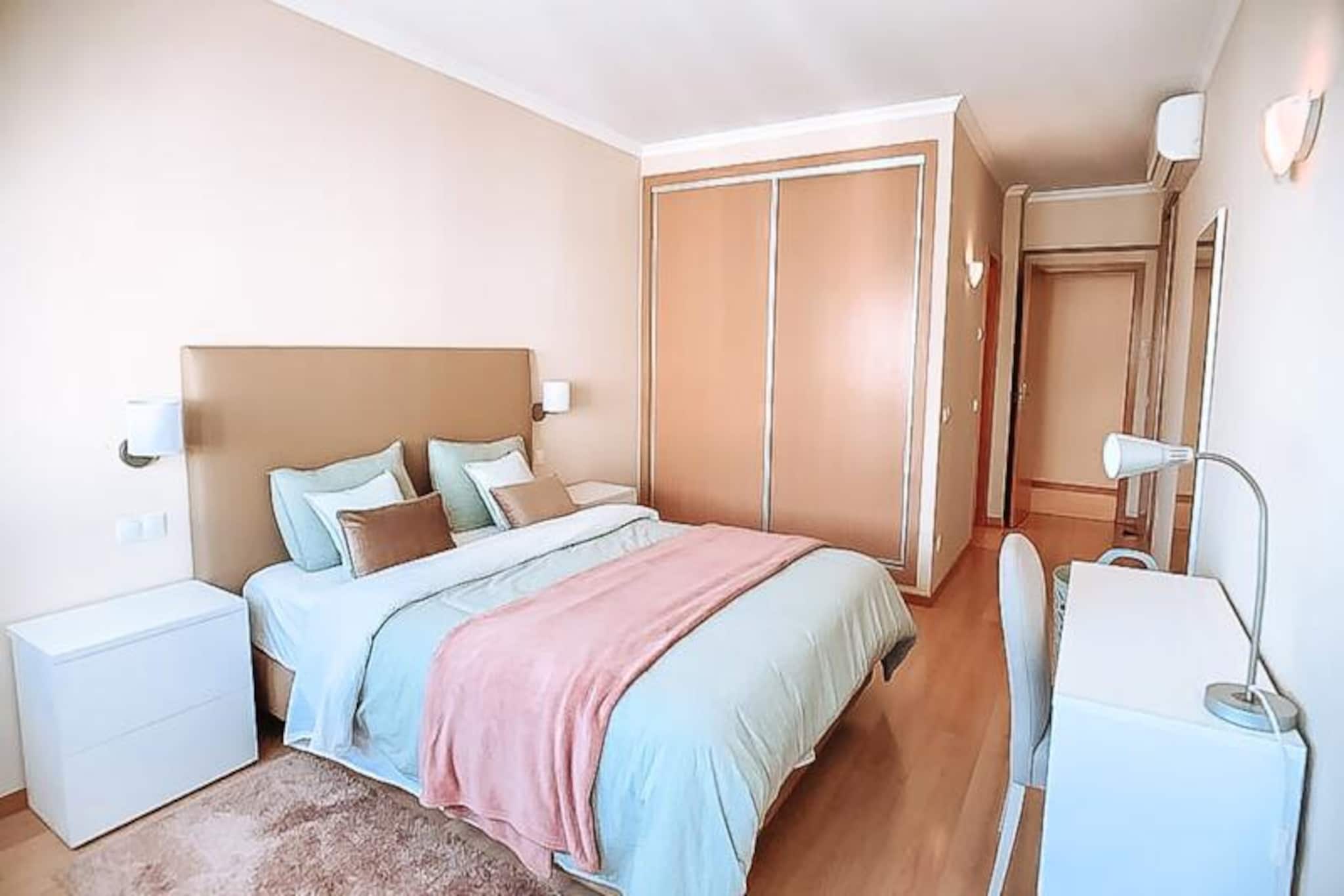 Imagine waking up in a bright and spacious three-bedroom apartment, perfectly situated in the heart of Albufeira. Just a short 7-minute stroll from the vibrant Oura Street, this property offers the ideal blend of relaxation and convenience. Whether you're here for work or leisure, you'll find everything you need within reach, from lively bars and restaurants to charming local shops. The golden sands of the beach are only a 20-minute walk away, while essential amenities like a supermarket and pharmacy are just 2 minutes from your doorstep. 
 
 Step inside and discover a thoughtfully designed space that combines comfort and functionality. The apartment features a fully equipped kitchen, perfect for preparing meals after a day of exploration, and a private balcony where you can unwind with a glass of wine as the sun sets. Modern conveniences such as Wi-Fi, a television, and a washing machine ensure a seamless stay, while fresh linens and towels are provided for your comfort. Families and responsible adults will appreciate the peaceful atmosphere of this quiet condominium, making it a true home away from home.
 
 Albufeira offers something for everyone. Explore the historic charm of the Old Town, with its narrow streets, cultural landmarks like the Church of St. Anne, and breathtaking beaches carved into the cliffs. For a more relaxed pace, the nearby seaside village of Olhos d'Agua invites you to savor fresh seafood at traditional restaurants or bask on its picturesque beaches. Adventure seekers can venture further afield to discover the Algarve's famous water parks, including Zoomarine, just a 15-minute drive away.
 
 Whether you're here to soak up the sun, immerse yourself in local culture, or embark on an adventure, this apartment is the perfect base for an unforgettable stay in Albufeira. Let the magic of the Algarve captivate you, and create memories that will last a lifetime.