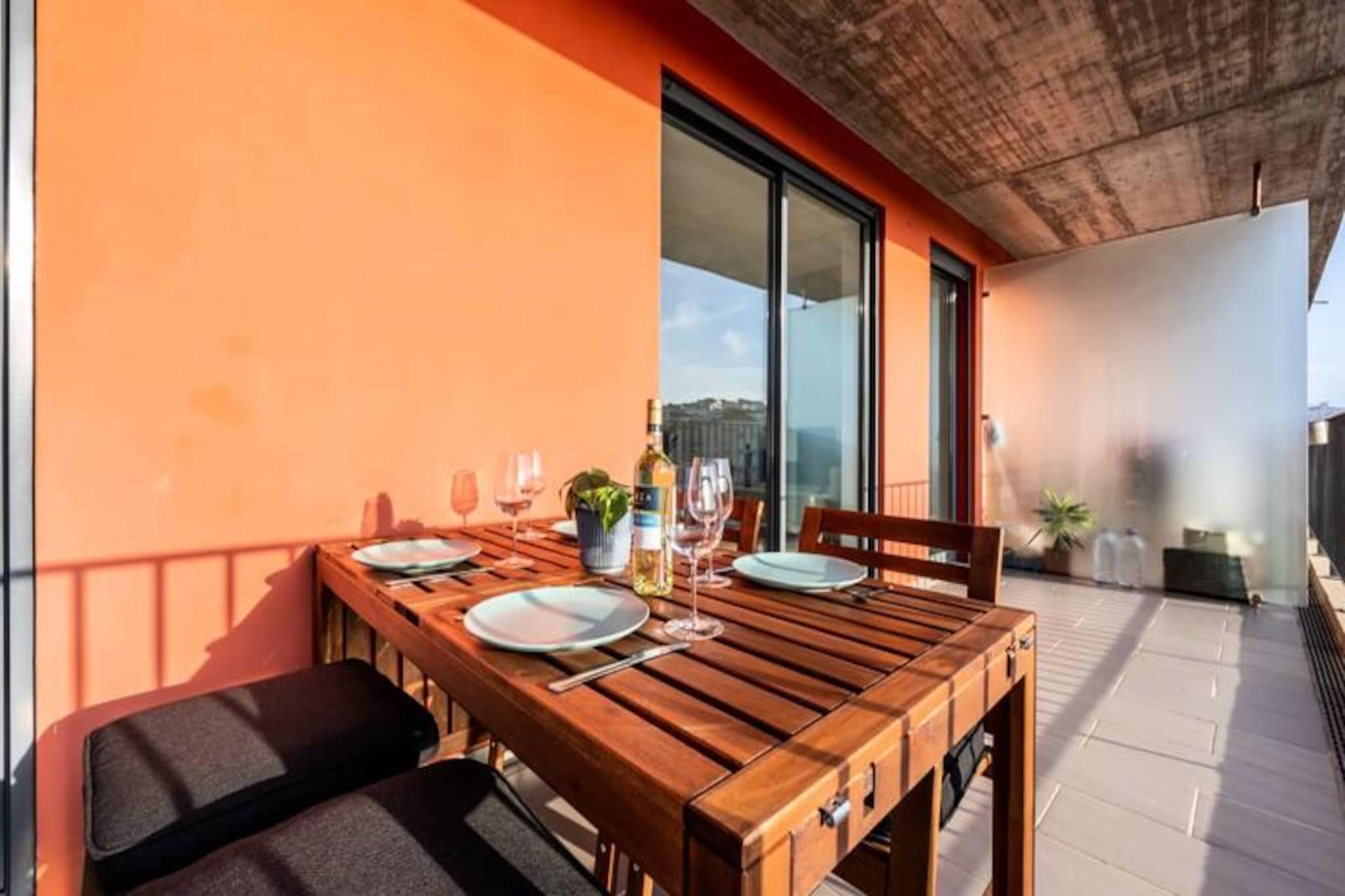 In the heart of the Algarve, where golden beaches meet vibrant city life, this modern two-bedroom apartment offers a serene escape in Lagos. Located just a short stroll from the marina and the lively city center, this property combines convenience with comfort, making it the perfect base for your next getaway. Whether you’re exploring the historic streets, indulging in local cuisine, or basking in the sun on the nearby beaches, this apartment places you at the center of it all. 
 
 Step inside and discover a thoughtfully designed space that feels like home. The apartment is situated on the third floor of a quiet condominium with an elevator for easy access. The bright and airy living and dining area invites you to unwind, while the fully equipped kitchen ensures you have everything you need for a comfortable stay, including a dishwasher and washing machine. The southwest-facing balcony, accessible from both the living room and bedrooms, is a true highlight. Here, you can enjoy a morning coffee, a glass of wine at sunset, or a family dinner under the stars. The master bedroom features a double bed, an en-suite bathroom with a bathtub, and direct balcony access, while the second bedroom offers two single beds and shares the same sunny outdoor space. 
 
 Lagos is a treasure trove of activities and natural beauty. From the breathtaking cliffs and turquoise waters of Ponta da Piedade to the historic charm of the old town, there’s something for everyone. The marina, just five minutes away, is a hub of activity with restaurants, bars, and live music. For adventure seekers, kayaking, paddleboarding, and surfing are just some of the water sports available. With Faro Airport just an hour away by car and excellent transport links, reaching this coastal paradise is easy. 
 
 Whether you’re seeking relaxation, adventure, or a mix of both, this apartment offers the perfect retreat in one of Portugal’s most beloved destinations. Book your stay and create unforgettable memories in Lagos.