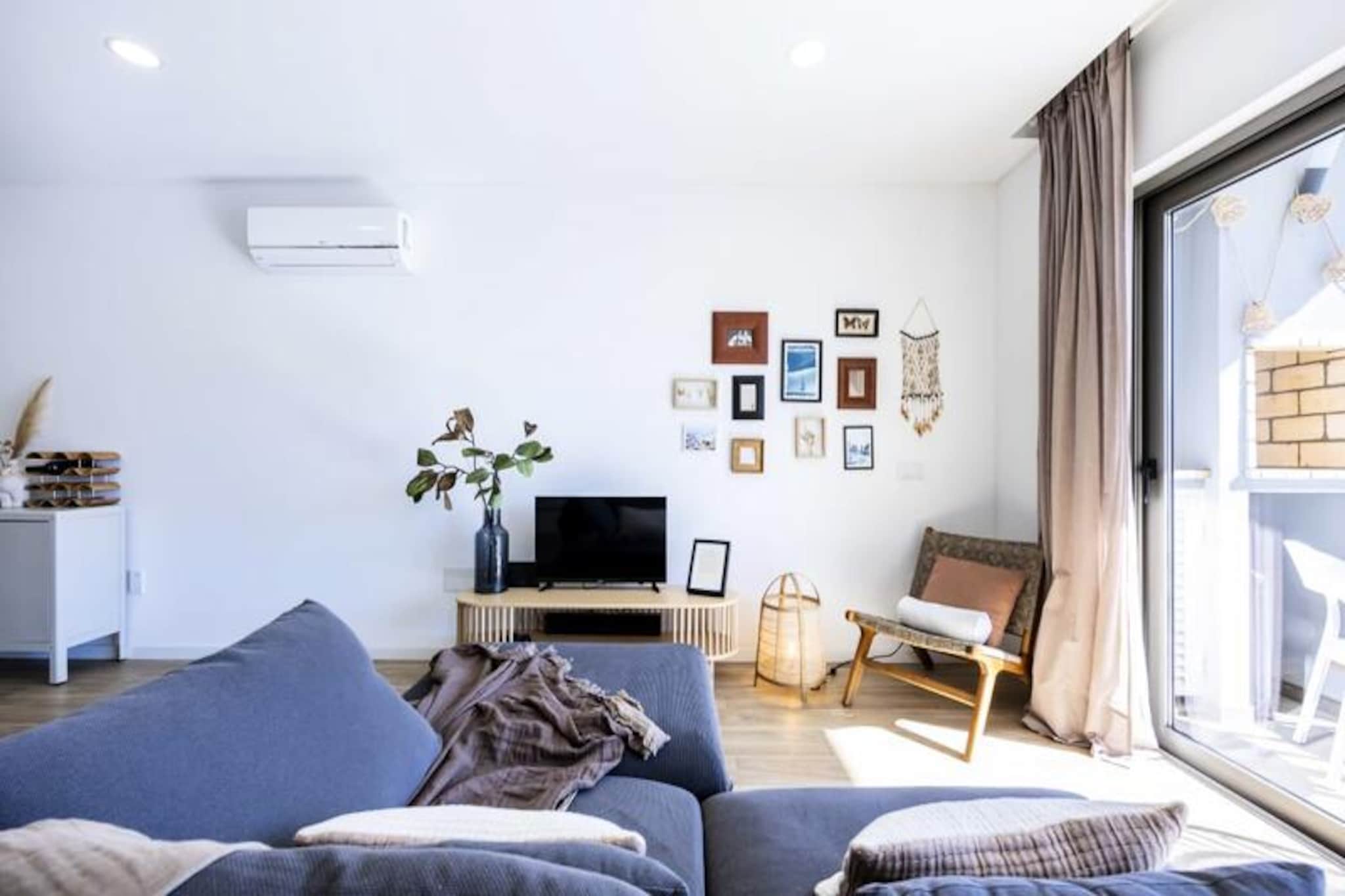 In the heart of the picturesque village of Burgau, this brand-new apartment offers a serene retreat just a short stroll from the golden sands of Praia do Burgau. Imagine waking up to the gentle rhythm of this traditional fishing village, where whitewashed houses adorned with vibrant bougainvillea line the cobbled streets leading to the crystal-clear waters of the Atlantic. Whether you're seeking a romantic getaway or a peaceful escape, this cozy apartment for two is the perfect base to explore the Algarve's natural beauty and cultural charm. 
 
 Step into a modern and thoughtfully designed space featuring a king-size bed, a fully equipped kitchen, and a private balcony with views of the town and ocean. The apartment is part of a boutique building completed in 2022, offering amenities such as a communal swimming pool, air conditioning, free Wi-Fi, and Chromecast-equipped TV for your convenience. Linens and towels are provided, ensuring a comfortable and hassle-free stay. The quiet condominium setting makes it ideal for couples or small families looking for a tranquil holiday experience.
 
 Just 200 meters from the beach, you can spend your days soaking up the sun, swimming in the sea, or enjoying fresh seafood at one of the charming local restaurants. For the more adventurous, the Algarve’s best surfing beaches, scenic hiking trails, and world-class golf courses are all within easy reach. Explore the nearby historic town of Lagos, just an 8 km drive away, where vibrant nightlife, a lively marina, and a variety of shops and cafes await. 
 
 Whether you're here to relax by the pool, wander along the coastline, or immerse yourself in the rich culture of the Algarve, this apartment in Burgau offers the perfect blend of comfort, convenience, and charm. Let the peaceful rhythm of this idyllic village set the tone for your unforgettable holiday.