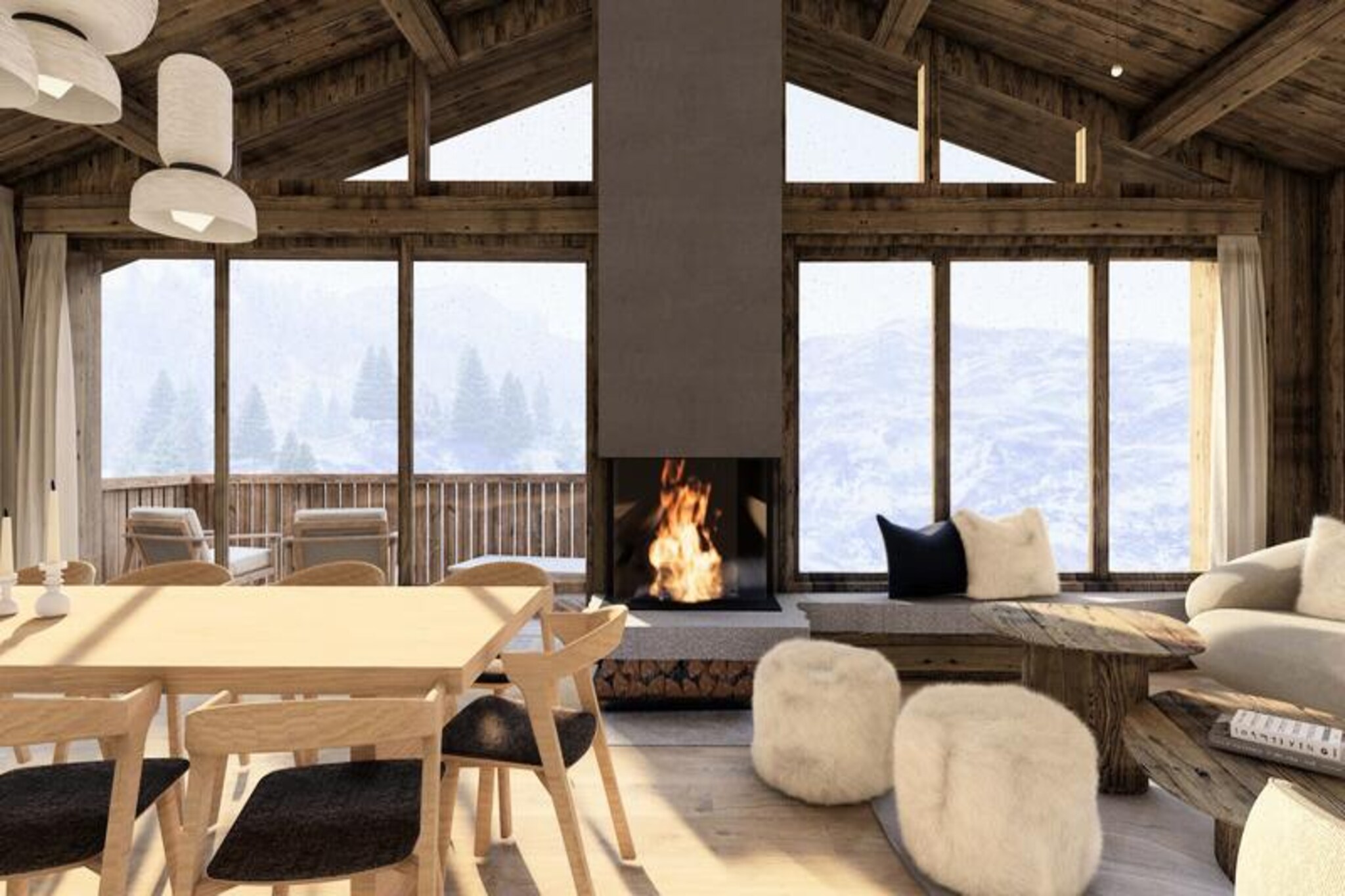 Chalet in Courchevel with Jacuzzi & Spa