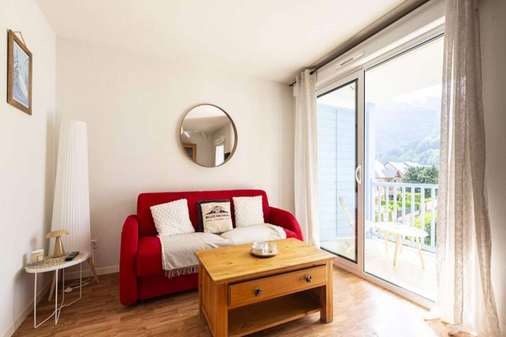 Amidst the serene charm of the Pyrenees, this beautifully renovated apartment in the Le Hameau du Prés Clos residence offers the perfect retreat for mountain enthusiasts. Just a two-minute drive from the renowned Saint-Lary-Soulan ski resort, it combines modern comfort with a warm, inviting atmosphere, making it an ideal choice for your alpine getaway. Whether you're seeking thrilling winter sports or tranquil summer hikes, this location places you at the heart of nature's splendor. \n\nInside, the apartment boasts thoughtful design and cozy elegance. The bedroom features a comfortable double bed, while a sleeping alcove with bunk beds provides a fun and practical space for children or friends. The modern bathroom is equipped with a washing machine, adding convenience to your stay. The open-plan living area is bright and welcoming, with a fully equipped kitchen that opens onto a west-facing balcony—perfect for soaking in the golden hues of the afternoon sun after a day of adventure. Additional amenities include a ski locker and private parking space, ensuring a hassle-free experience. \n\nThe apartment’s proximity to Saint-Lary-Soulan means easy access to ski lifts, equipment rentals, and guided mountain activities such as snowshoeing and canyoning. In summer, explore lush trails, cascading waterfalls, and the breathtaking vistas of the Pyrenees. Local partners like ALTISERVICE and SPORT 2000 provide exclusive benefits, from discounted gear rentals to pre-booked lift passes. \n\nWhether you’re here to carve through pristine slopes or simply unwind in the mountain air, this apartment offers a seamless blend of comfort and adventure. Let the Pyrenees be your playground and create unforgettable memories in this idyllic alpine haven.