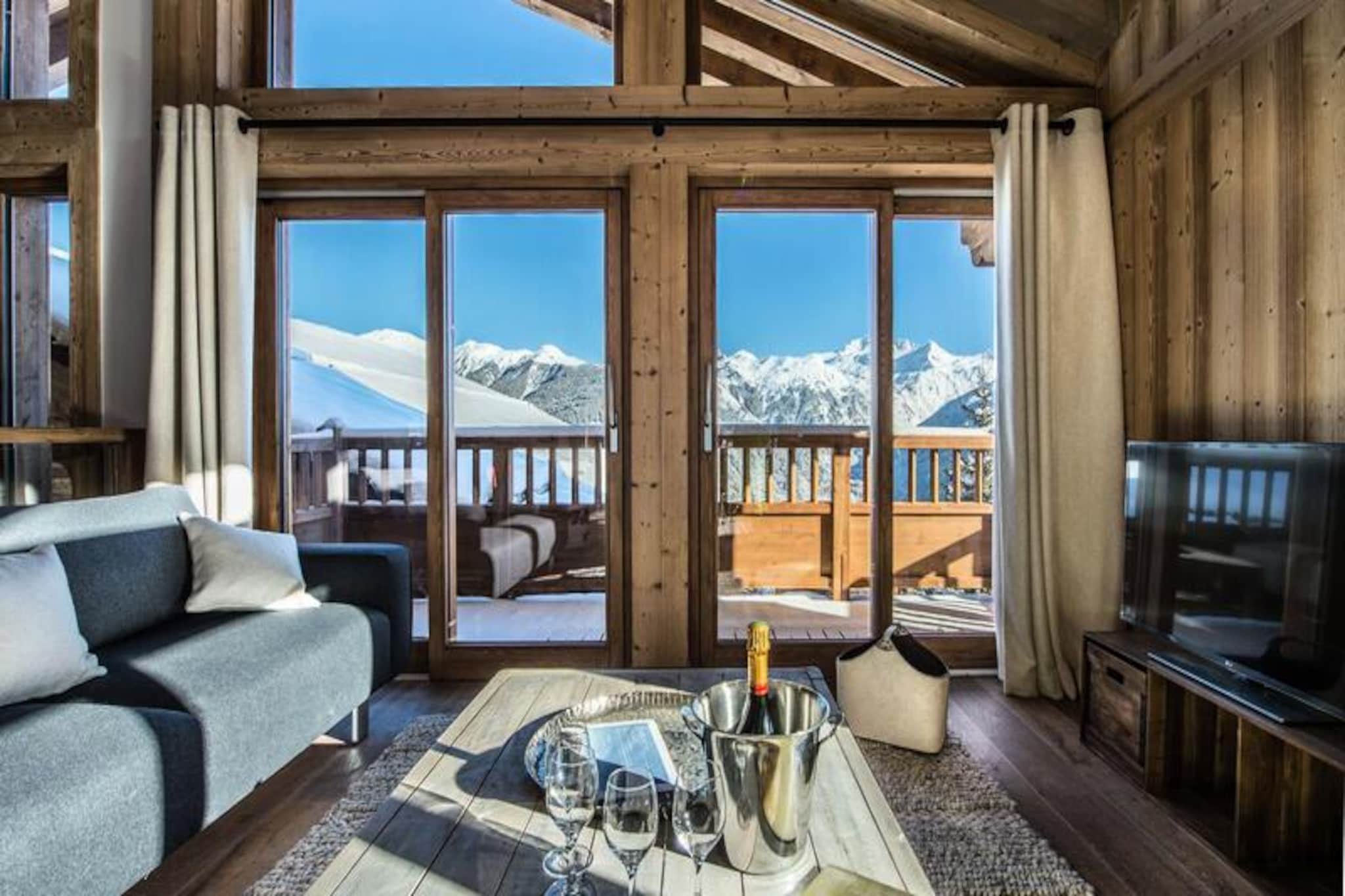 Chalet in Courchevel with Glacier Views
