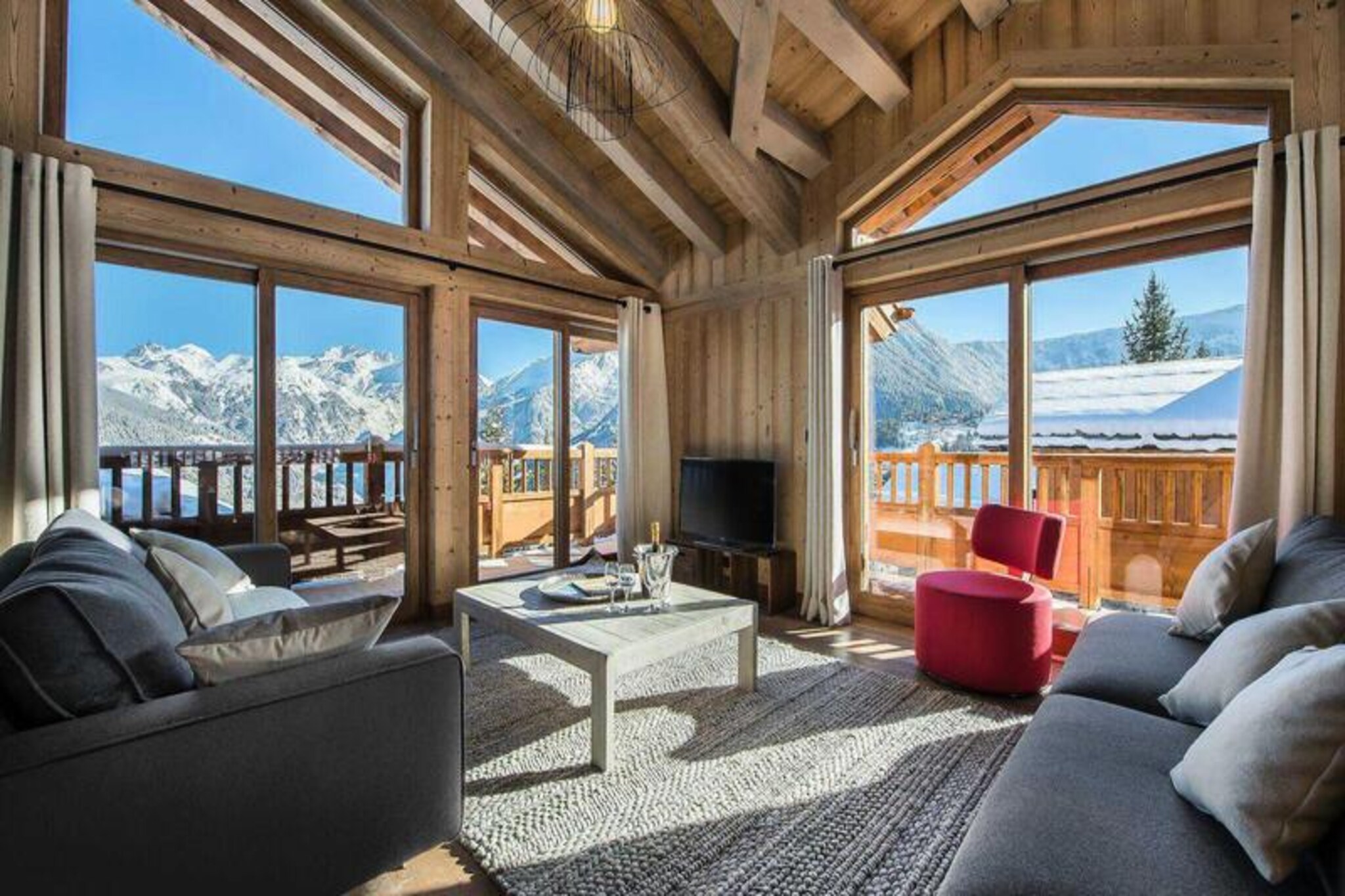 Chalet in Courchevel with Glacier Views