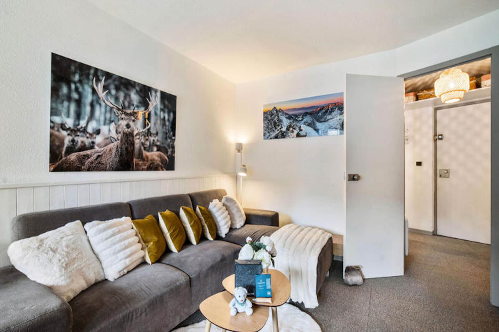 Amidst the vibrant energy of Val Thorens, this charming apartment in the Eskival Residence offers a seamless ski-in/ski-out experience, placing you directly at the foot of the slopes. Imagine stepping out of your door and gliding onto pristine snow, surrounded by the majestic peaks of the French Alps. Perfectly situated in the heart of the resort, you’ll find yourself just moments away from lively shops, restaurants, and après-ski delights, making it an ideal retreat for both adventure and relaxation. \n\nDesigned to comfortably accommodate up to four guests, the apartment spans 43 square meters and features a thoughtful layout. Two cozy bedrooms, each with two single beds, provide restful spaces after a day on the slopes. The open-plan kitchen and dining area invite you to share meals and stories, while the separate living room offers a tranquil spot to unwind. A private balcony allows you to soak in the crisp alpine air and take in the stunning mountain views. Additional amenities include a modern shower room, a separate WC, and convenient ski lockers on the ground floor to keep your gear organized.\n\nBeyond the apartment’s comforts, Val Thorens beckons with its world-class skiing and vibrant atmosphere. Whether you’re exploring the expansive slopes of Les Trois Vallées, indulging in local Savoyard cuisine, or simply strolling through the resort’s lively streets, there’s something for everyone. Guests also benefit from included services such as a warm welcome, premium linens, beds made upon arrival, and end-of-stay cleaning, ensuring a hassle-free holiday.\n\nWith its unbeatable location, cozy ambiance, and thoughtful amenities, this Eskival Residence apartment promises an unforgettable alpine escape. Whether you’re seeking thrilling adventures or serene mountain moments, this is the perfect base for your Val Thorens getaway.