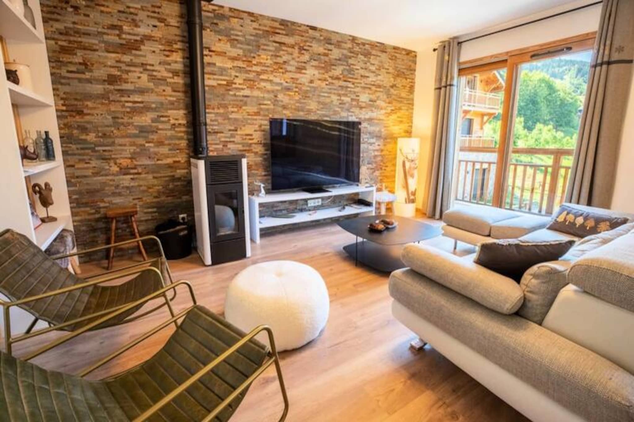 In the heart of the charming village of Les Allues, Chalet de L'Olympe D2 offers a luxurious alpine retreat that combines modern comfort with traditional mountain charm. Surrounded by breathtaking views of the French Alps, this brand-new chalet is perfectly positioned for ski enthusiasts, just a 5-minute walk from the Olympe gondola lift, providing seamless access to the world-renowned Méribel slopes. Whether you're here for adventure or relaxation, this chalet promises an unforgettable stay. 
 
 Step inside and discover a beautifully designed space that comfortably accommodates up to 12 guests. The ground floor features three elegant en-suite bedrooms, one boasting a jacuzzi bath for ultimate relaxation. The first floor is the heart of the chalet, with a cozy lounge centered around a wood-burning stove, a spacious dining area, and a fully equipped kitchen with a bar and high table. The top floor offers a large en-suite bedroom and two additional bedrooms connected by a shared bathroom, perfect for families or groups. Modern amenities such as Wi-Fi, a TV, a raclette grill, and a washer/dryer ensure a convenient and enjoyable stay. 
 
 Les Allues is a picturesque village steeped in history, offering a tranquil escape with essential amenities like a mini-market, ski shop, and restaurants. The nearby Olympe gondola lift and free shuttle buses make exploring the Méribel Valley effortless. After a day on the slopes, unwind in the chalet or indulge in additional services like in-home massages, private chef catering, or ski lesson arrangements, all tailored to enhance your holiday. 
 
 Whether you're drawn to the thrill of skiing, the charm of a historic alpine village, or the comfort of a modern mountain retreat, Chalet de L'Olympe D2 is your gateway to an exceptional experience in the 3 Valleys.