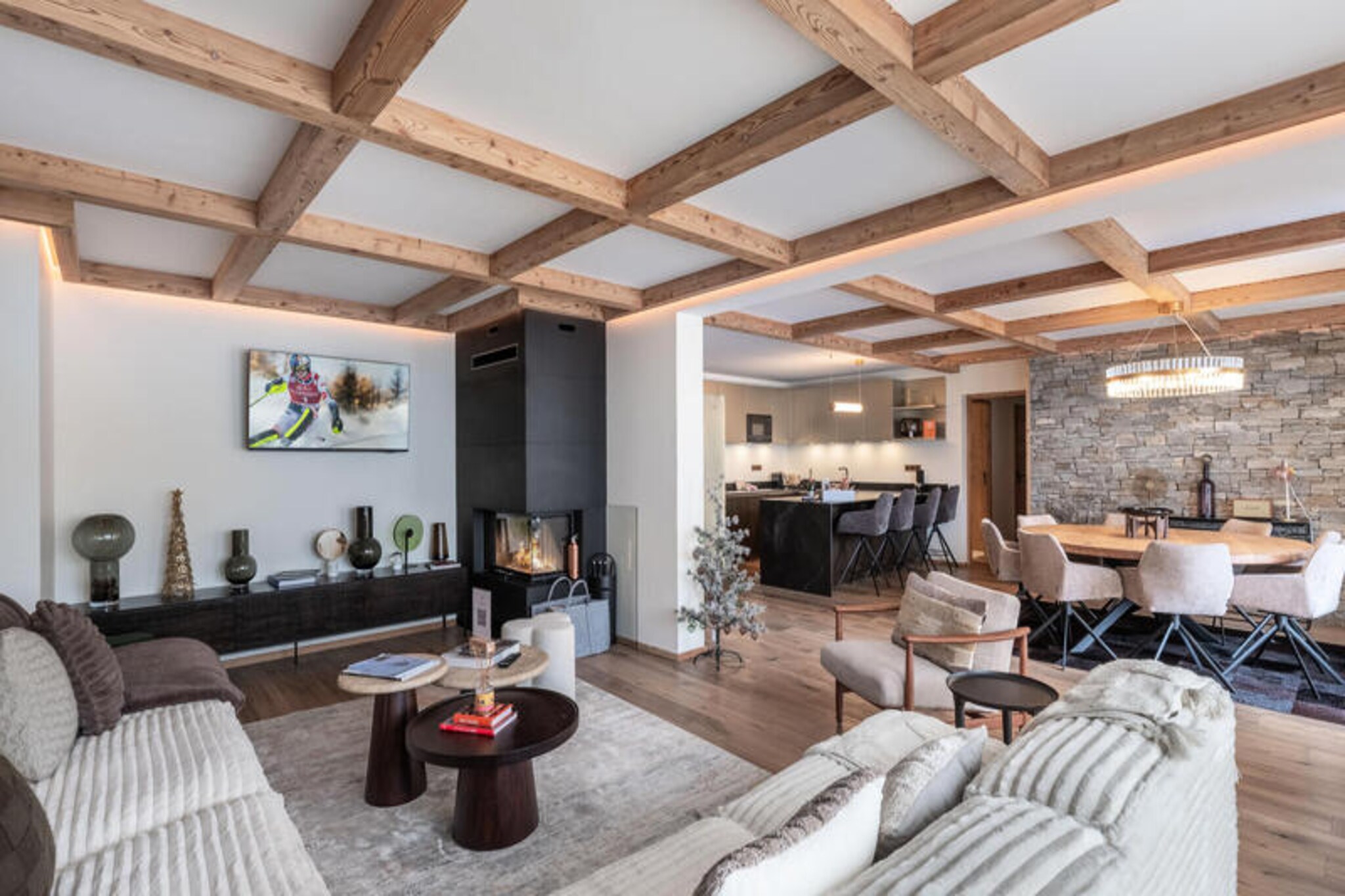 New ski-in and ski-out apartment