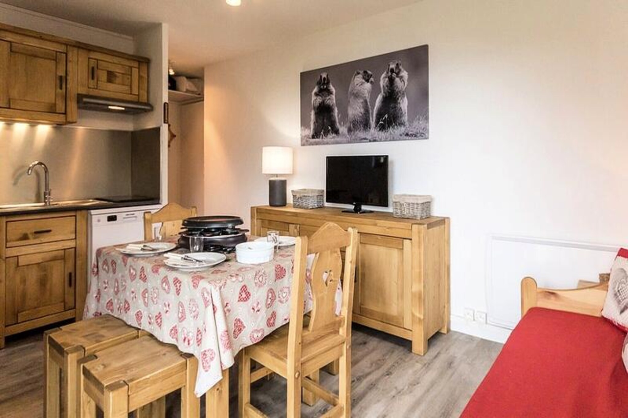 Apartment in Bruyères with Ski Slope Views