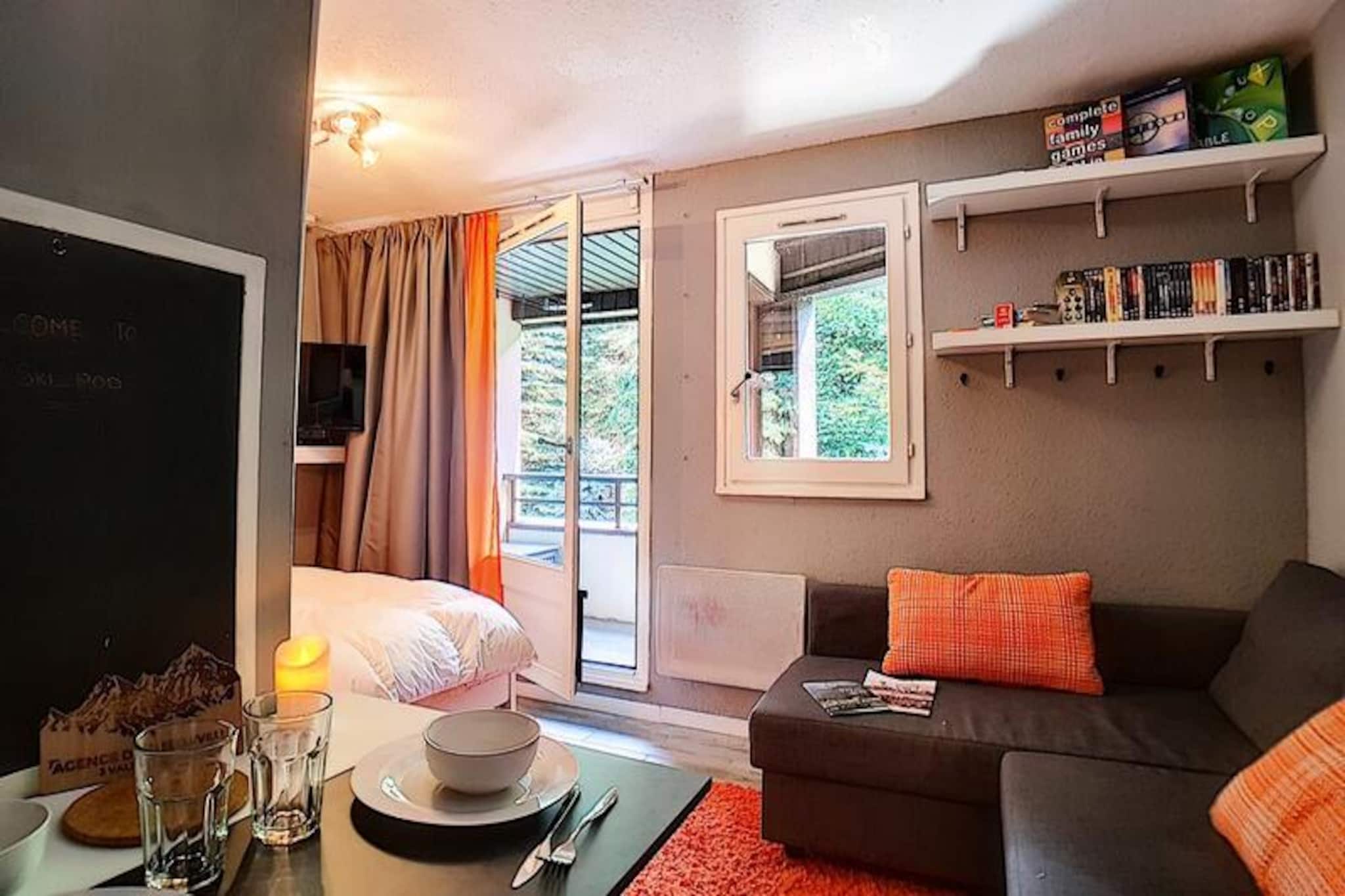 Comfortable studio · At the foot of the slopes · Balcony