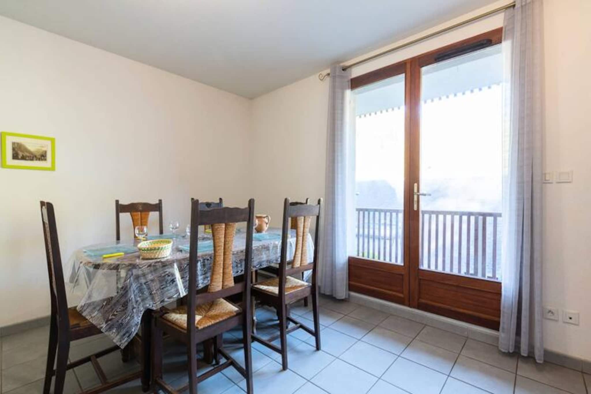 In the charming village of Loudenvielle, where the Pyrenean peaks embrace the horizon, this delightful apartment offers a serene retreat for up to five guests. Imagine waking up to the crisp mountain air and stepping onto your private balcony to take in the breathtaking views of the surrounding landscape. Whether you're seeking adventure or relaxation, this location promises an unforgettable escape in the heart of nature. Just 200 meters away, the gondola lift provides easy access to the Peyragudes ski resort, while the renowned Balnéa spa invites you to unwind in its soothing thermal waters. \n\nThe apartment is thoughtfully designed for comfort and convenience. The open-plan living area features a fully equipped kitchen, perfect for preparing hearty meals after a day of exploration. Two cozy bedrooms ensure restful nights: one with a double bed and the other with bunk beds, accommodating various sleeping arrangements. Modern amenities, including heating, create a welcoming atmosphere year-round, making this property ideal for both winter and summer getaways. \n\nLoudenvielle itself is a gem, offering a blend of tranquility and activity. Stroll through the picturesque streets, savor local delicacies, or embark on scenic hikes that showcase the natural beauty of the Pyrenees. The proximity to the gondola lift and Balnéa spa means you can effortlessly transition from thrilling ski slopes to rejuvenating spa treatments, creating a balanced and memorable holiday experience. \n\nWhether you're drawn by the allure of the mountains, the charm of the village, or the promise of relaxation, this apartment is your gateway to the wonders of Loudenvielle. Let the Pyrenees captivate your spirit and create memories to cherish for a lifetime.