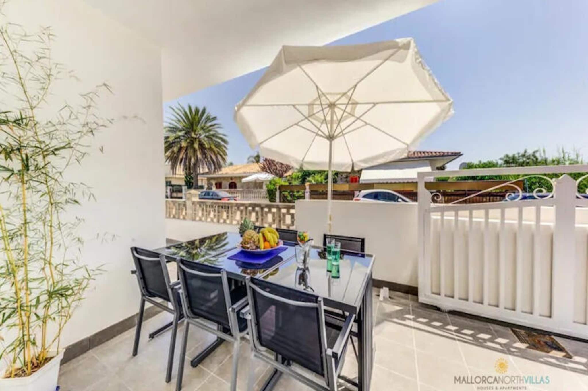 Step into the serene charm of Villa Casablanca, where the Mediterranean breeze and the golden sands of Puerto de Alcudia create the perfect backdrop for your Mallorcan escape. This delightful two-story villa invites you to relax and unwind, offering a harmonious blend of comfort, privacy, and proximity to the vibrant life of the island. Whether you're seeking tranquil mornings by the pool or leisurely strolls to the nearby beach, Villa Casablanca is your gateway to unforgettable memories. 
                       Designed to accommodate up to six guests, the villa boasts four thoughtfully arranged bedrooms, including a master suite, a double room, and two cozy singles. The spacious living area features plush sofas and a dining space, while the fully equipped kitchen ensures you have everything needed to prepare delicious meals. Two family bathrooms with showers provide convenience for all, while air conditioning in every room guarantees comfort during warm summer days. Outside, the private pool and sunlit patio invite you to bask in the Mediterranean sun, and the barbecue-equipped dining area is perfect for evenings under the stars. 
                       Nestled in a quiet neighborhood of Puerto de Alcudia, the villa is just a short walk from sandy beaches, bustling restaurants, and local shops. Adventure awaits with water sports on the nearby lake, while the vibrant town offers a taste of Mallorcan culture and cuisine. With everything within easy reach, you won’t need a car to explore the beauty of the region. 
                       Make Villa Casablanca your home away from home and experience the magic of Mallorca. Whether you’re traveling with family or friends, this villa promises a holiday filled with relaxation, adventure, and cherished moments.