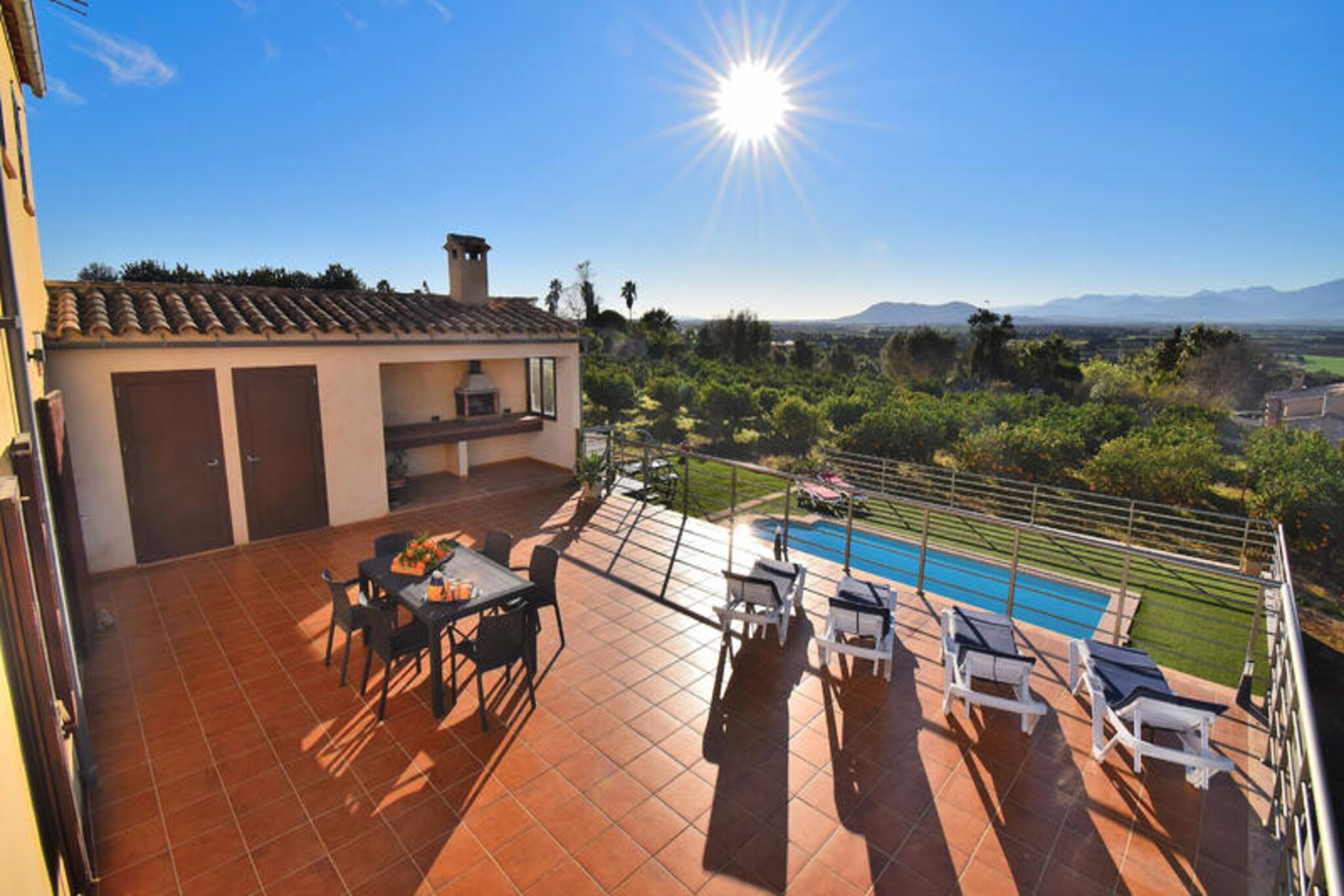 House near Muro with Pool and BBQ Views
