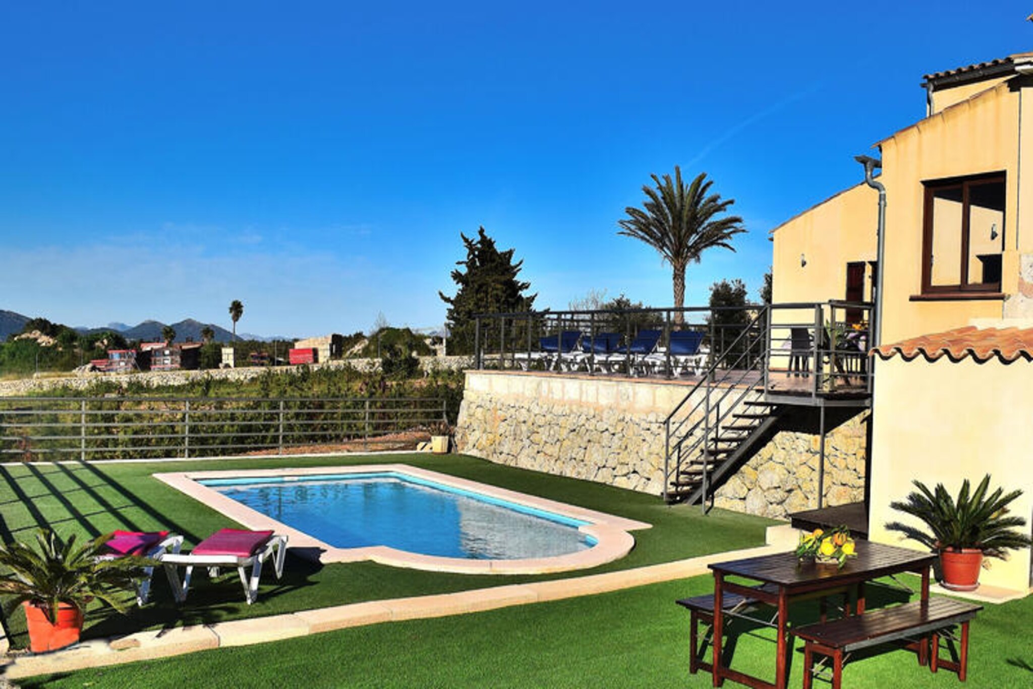 House near Muro with Pool and BBQ Views