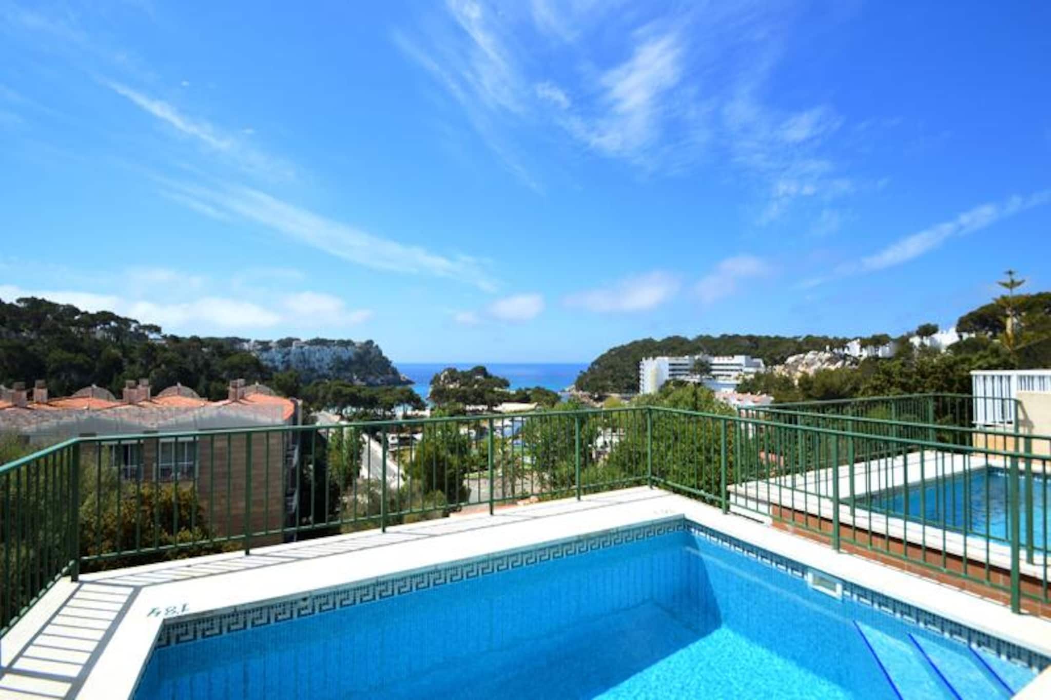 Apartment in Cala Galdana with Pool Views