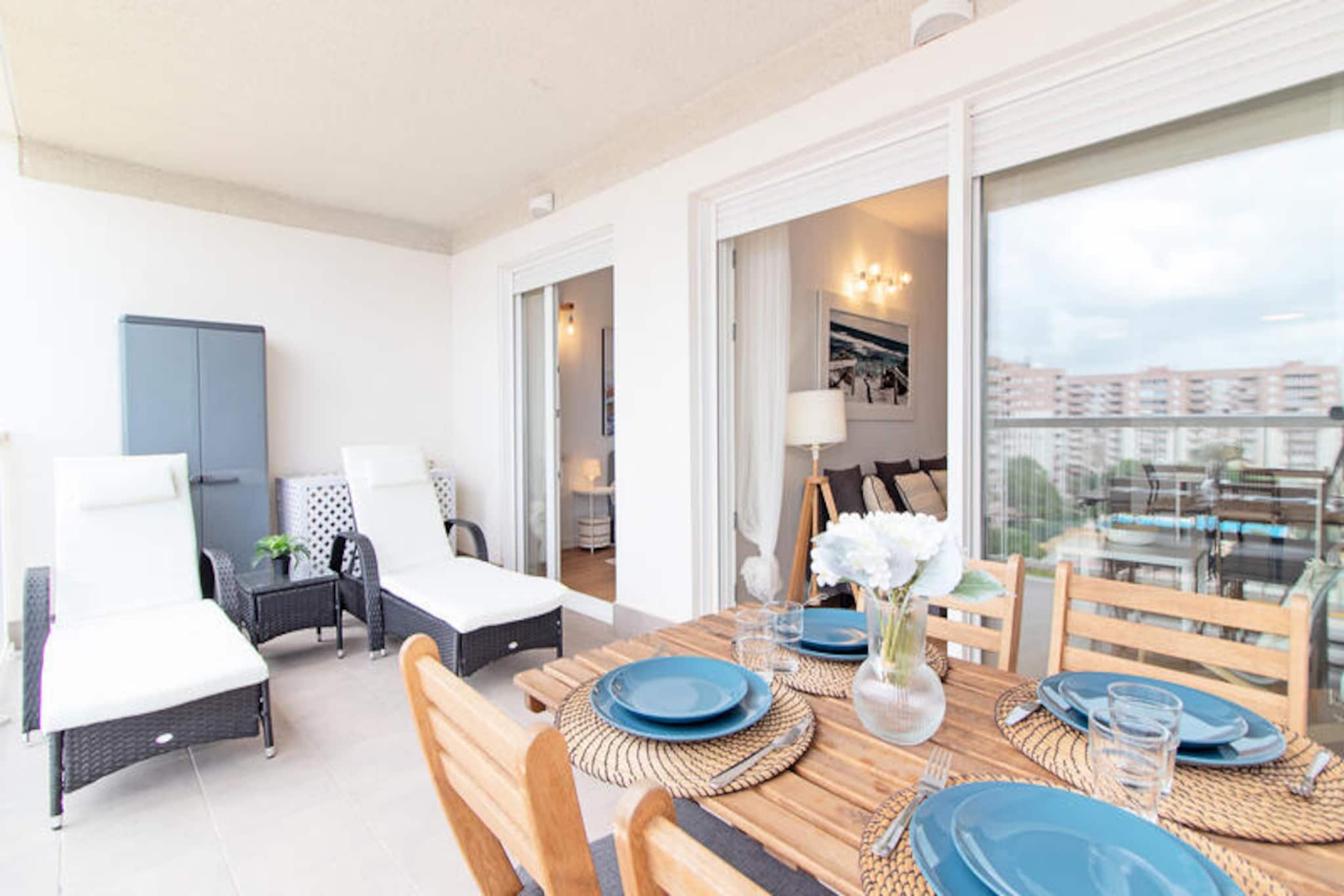 Apartment near Canet Beach with Terrace