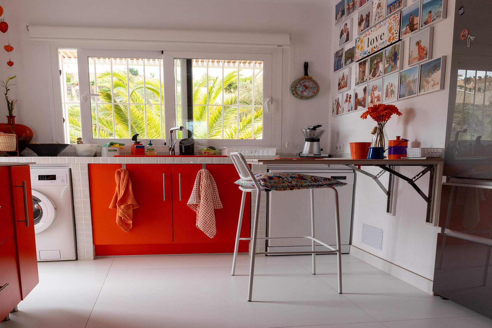 CT 385 AL - Faro's Soulrise Villa - Mojacar - Pool & Artistic Flair close to the Beach-Keuken