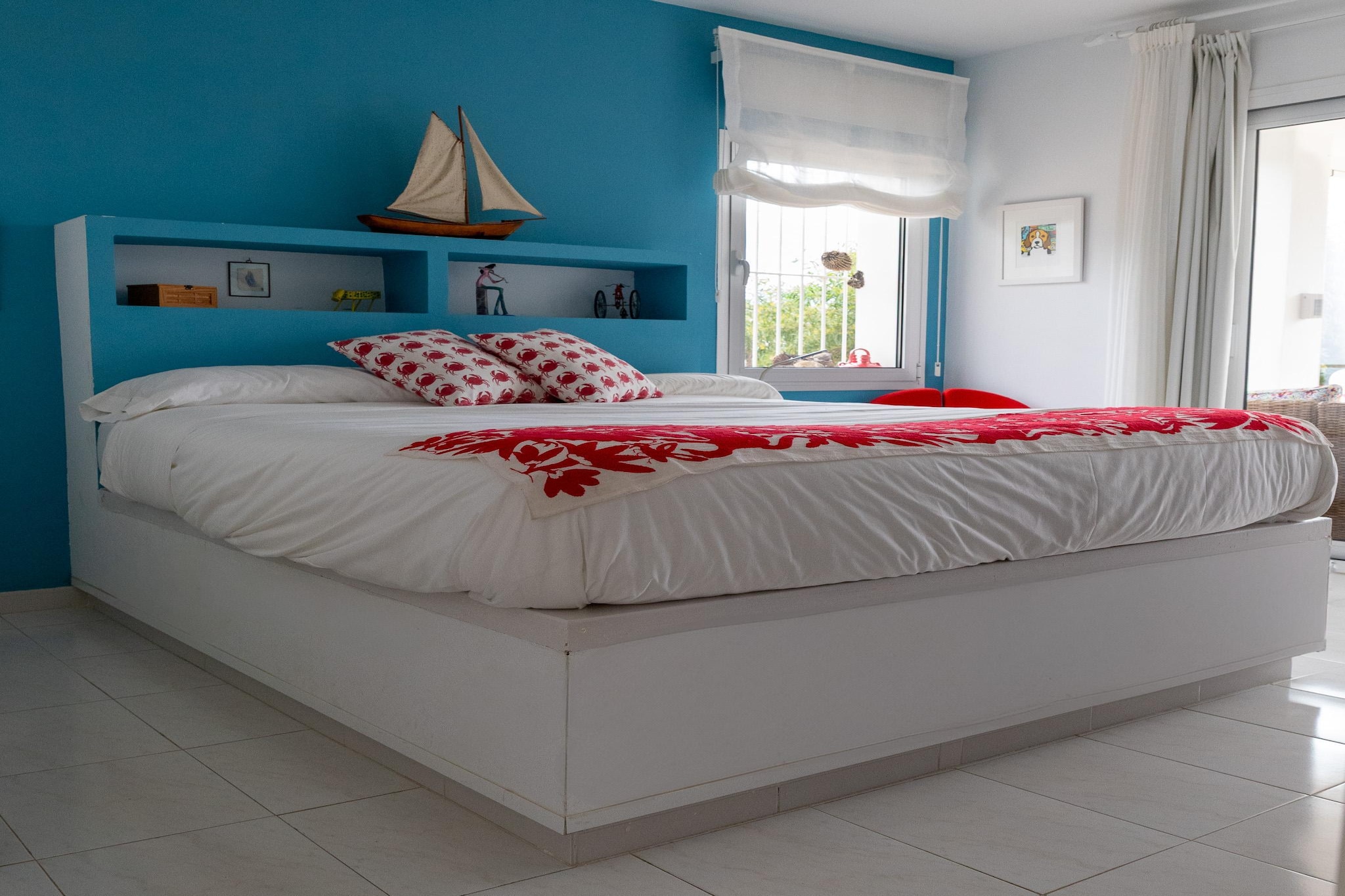 CT 385 AL - Faro's Soulrise Villa - Mojacar - Pool & Artistic Flair close to the Beach-Slaapkamer