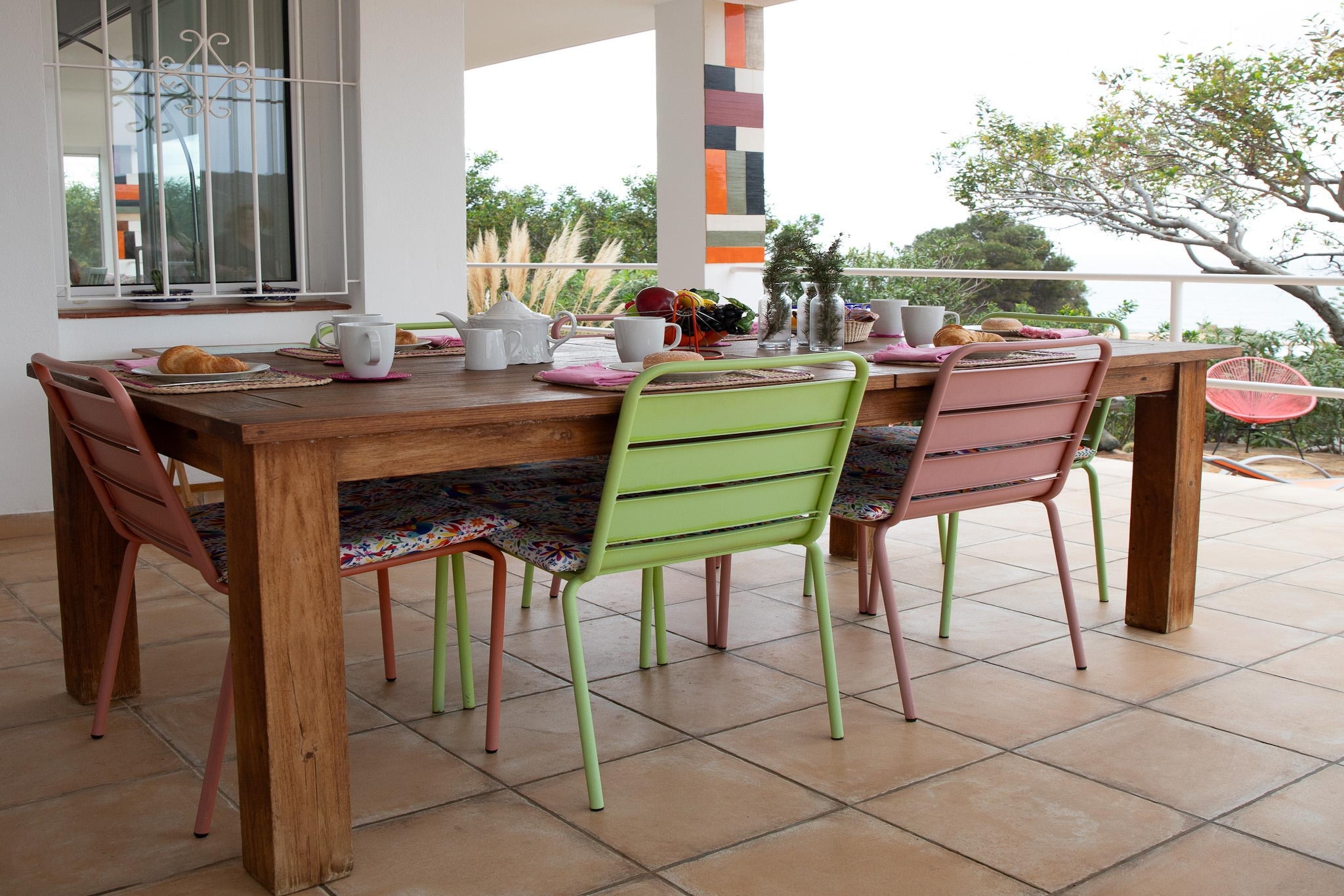 CT 385 AL - Faro's Soulrise Villa - Mojacar - Pool & Artistic Flair close to the Beach-Terrasbalkon