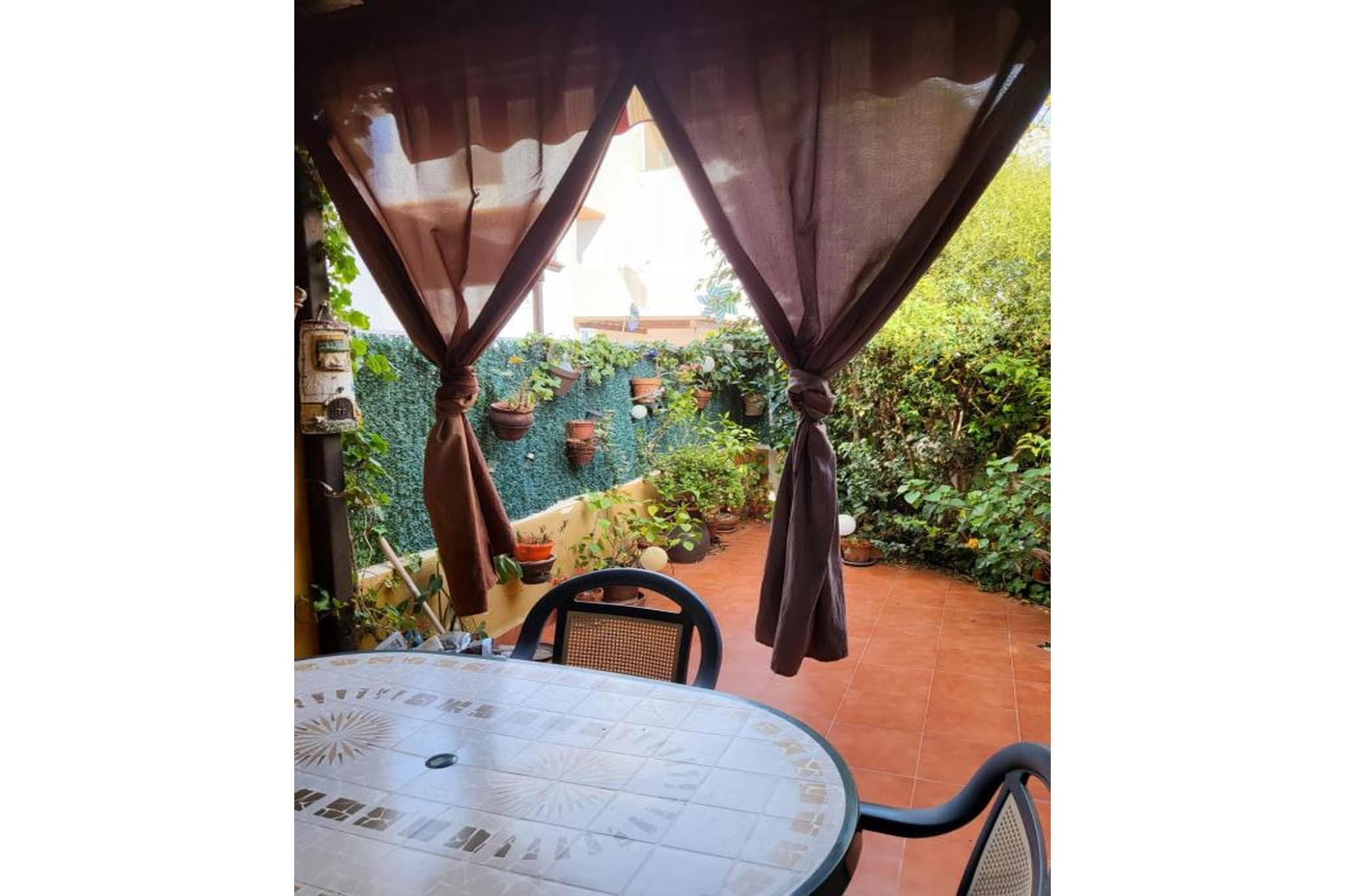 CT 368 AL - Faro's Casa Primera Linea Naturista Veraplaya-Terrasse/Balkon