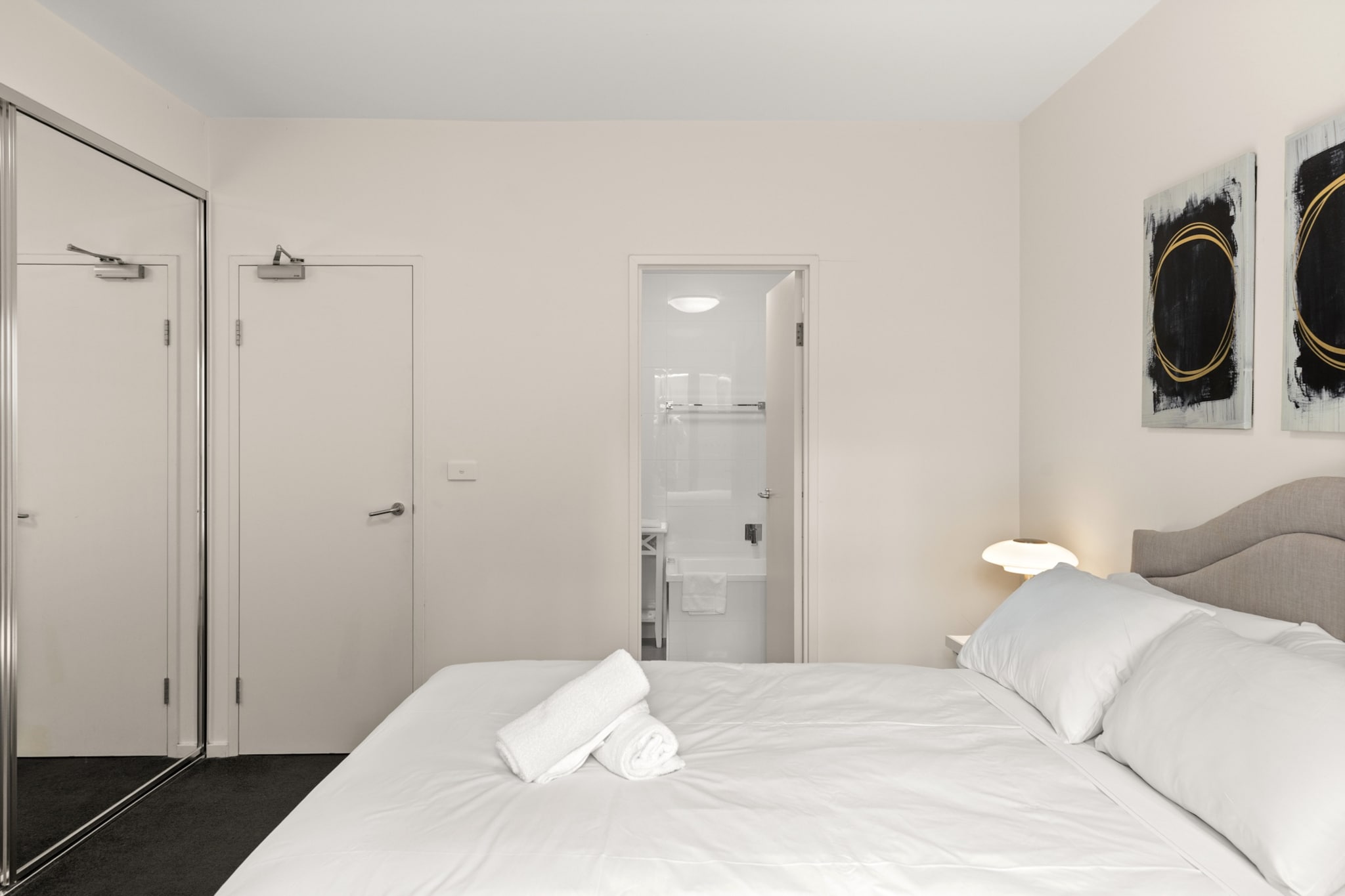 Property description
Located in the heart of Newcastle, this one-bedroom apartment offers a bright open-plan layout with a charming private courtyard. Enjoy easy self-check-in via lockbox and unwind with all the essentials at your fingertips. Ideal for city breaks or coastal getaways, the apartment is just moments from cafÃ©s, restaurants, and the beach.
The space
Step into a contemporary, open-plan living space thoughtfully styled for relaxation and ease. The lounge area features a comfortable sofa bed and armchairs positioned around a smart TV, perfect for cosy nights in. A round dining table seats four and blends seamlessly into the modern kitchen, equipped with all the essentials, including a gas stovetop, coffee machine, and a full-size fridge.
 
The bedroom is a peaceful retreat with a queen-sized bed, plush bedding, Smart TV, and direct access to the outdoor courtyard. Blackout blinds in both the bedroom and living area ensure restful nights. The bathroom is sleek and functional with a glass-enclosed shower and modern fittings.
 
Slide open the doors to the private courtyardâ€”accessed via both the bedroom and living areaâ€”furnished with outdoor seating ideal for morning coffees or evening drinks.
 
Additional conveniences include a private laundry with washer and dryer, heating, Wi-Fi, and a lockbox for seamless access. Whether you're here for a weekend away or an extended stay, the property offers a perfect mix of comfort and location in vibrant Newcastle.