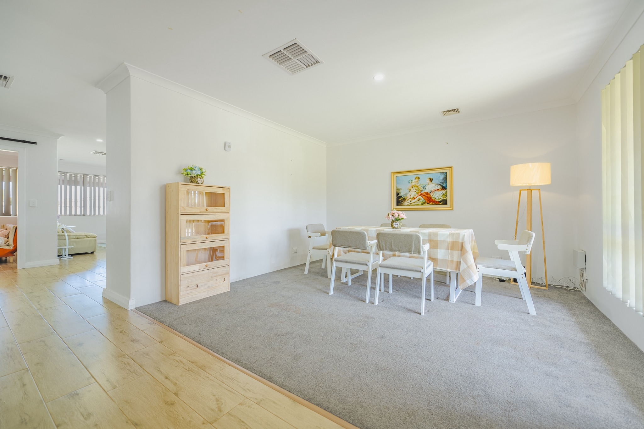 Property description
Enjoy a homely and secure stay in this spacious 4-bedroom house in Waikiki. Offering a private backyard, ducted air conditioning and convenient self-check-in via lockbox, itâ€™s perfect for families or groups. Located in a peaceful neighbourhood, itâ€™s a short drive from the beach, shops and local parks, with everything you need for a relaxed coastal getaway.
The space
Step into a bright and welcoming home designed for comfort. The main living area features plush seating, stylish dÃ©cor, and large windows that bathe the space in natural light. A six-seater dining area flows seamlessly from the lounge, perfect for shared meals and conversation. The fully equipped kitchen includes a gas stovetop, oven, microwave, and coffee machineâ€”ideal for preparing home-cooked meals.
 
Four well-sized bedrooms offer a mix of queen, double, bunk, and sofa bed sleeping options. Each room is fitted with blackout blinds, bedside tables, and lamps for added comfort. The master bedroom includes a private en-suite, while a second shared bathroom features a full bath and a separate shower.
 
Outdoors, relax in the garden or enjoy al fresco dining on the patio. The home includes ducted air conditioning throughout, ensuring year-round comfort. With laminate flooring, thoughtful styling and a peaceful setting, itâ€™s a wonderful base for your stay in Western Australia.