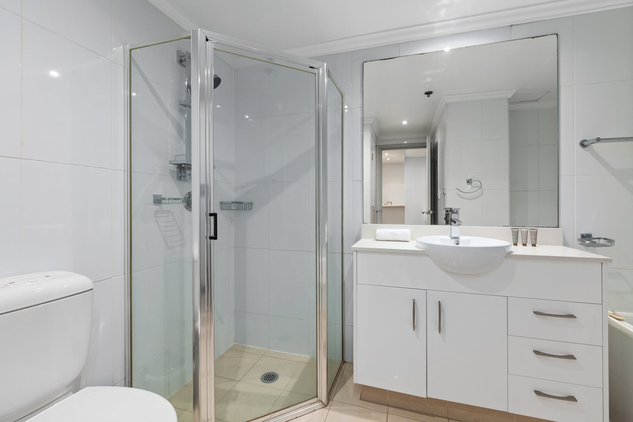 Property description
Located in vibrant Waterloo, this 1-bedroom apartment offers comfort and convenience with easy self-check-in via lockbox. Enjoy a well-appointed interior and access to premium amenities, including a pool, gym, and sauna at the nearby Crown Square Aquatic Centre. Ideal for short getaways or business trips, this apartment is a tranquil retreat in a dynamic neighbourhood.
The space
Step into a stylish and bright apartment where contemporary design meets effortless comfort. The open-plan living area features soft carpeted floors, a plush two-seater couch, and elegant furnishings that create a welcoming lounge space. Natural light filters through large glass doors, leading to a private courtyard fitted with a full set of outdoor furnitureâ€”perfect for relaxing mornings or quiet evenings.
 
The dining area offers a cosy setup with two chairs, and the fully equipped kitchen includes a gas stovetop, oven, microwave, and a coffee machine for your morning brew. You'll find everything you need for a comfortable stay, from quality cookware to stylish dinnerware.
 
The bedroom is fitted with a queen-size bed, plush bedding, blackout blinds, and bedside tables with matching lampsâ€”ensuring a restful nightâ€™s sleep. The modern bathroom includes a hairdryer and all essentials, while a private laundry with washer and dryer adds extra convenience.
 
With central air conditioning and heating throughout, this apartment ensures year-round comfort. Whether you're exploring Sydney or working remotely, this space blends practicality and charm in a sought-after urban location.