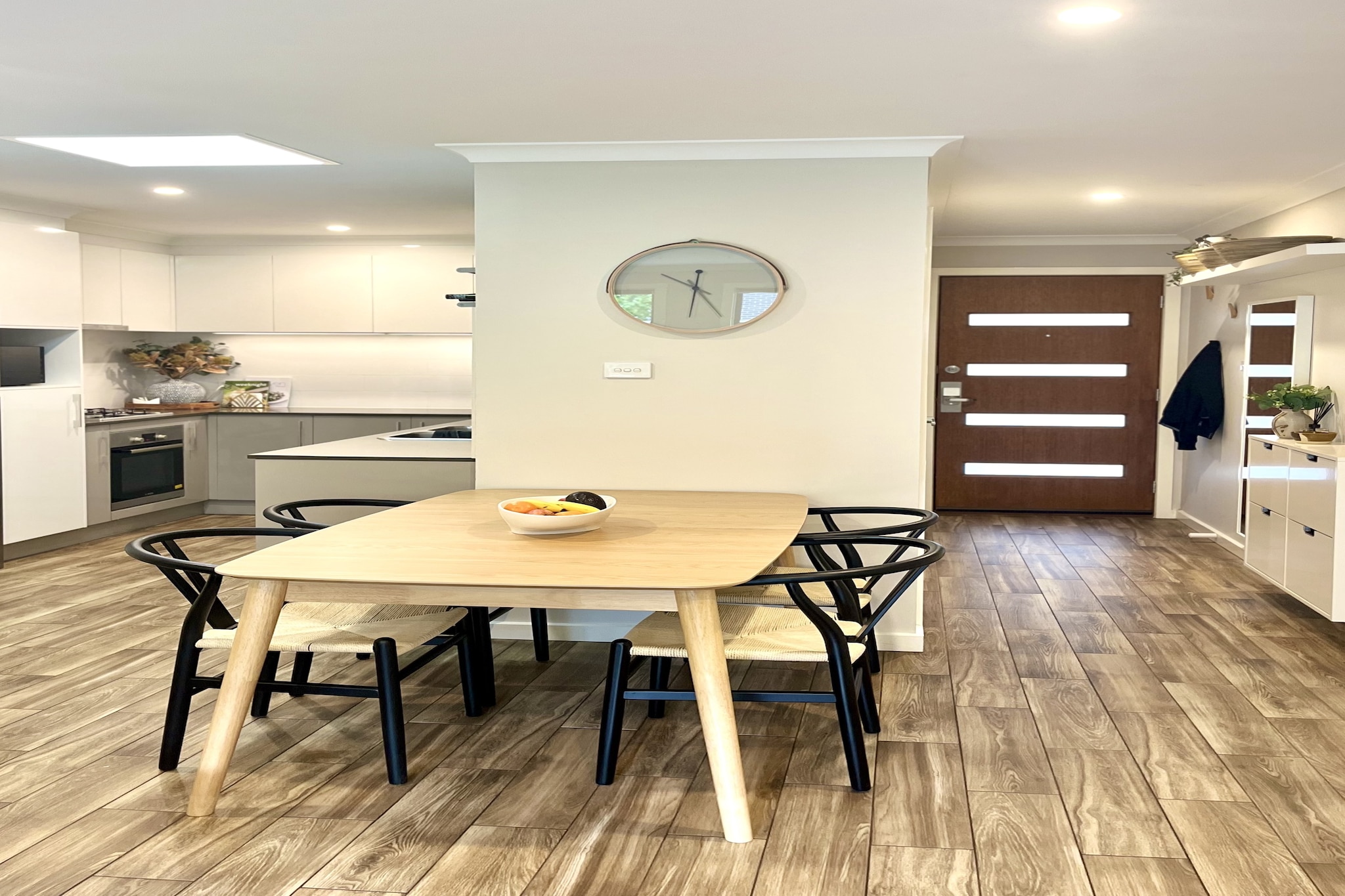 Property description
Set in tranquil Coombs, this 3-bed townhouse combines comfort and convenience with a lockup garage and private courtyard. The home offers a light-filled living area, well-equipped kitchen, and seamless self-check-in via lockbox. Close to Mount Stromlo and Molonglo River trails, itâ€™s an inviting base for families or groups seeking both relaxation and adventure.
The space
Step inside this spacious townhouse and enjoy a calming retreat designed for comfort. The living room is styled with warm tones, a large sofa, and entertainment via streaming-ready TV. Flowing into a dining area and fully equipped kitchen, mealtimes are easy whether youâ€™re preparing quick snacks or sharing family dinners.
 
Upstairs, three bedrooms promise restful nights with blackout blinds, quality bedding, and ample storage. The main bedroom includes an en-suite, while the additional bathroom is fitted with modern fixtures. Every room is prepared with fresh linens, mattress protectors, and plenty of pillows.
 
Step outside to the private courtyard, furnished for alfresco dining, or relax on the balcony with leafy suburban views. A separate laundry with washer, dryer, and ironing essentials ensures practical convenience for longer stays.
 
With its balance of space, style, and thoughtful touches, this townhouse offers a welcoming stay for families, business travellers, or weekend explorers alike.