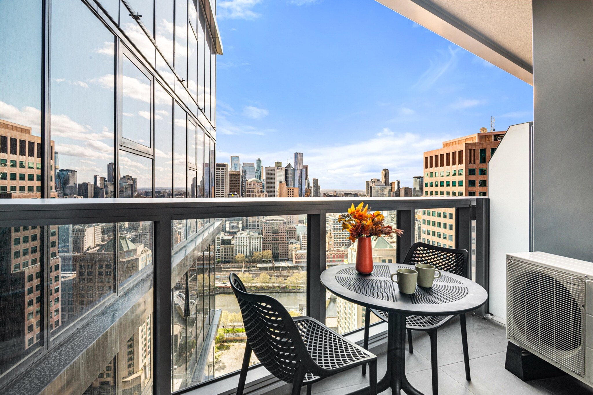 Modern City Views Escape with Gym Access