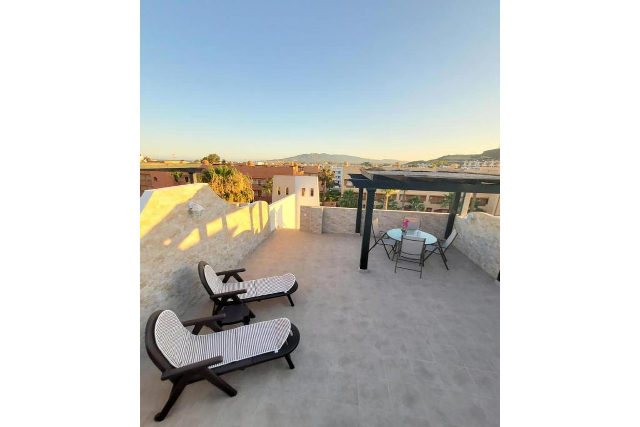 CT 351 AL - Faro's Atico Duplex con piscina privada - Vera Playa-Terrasse / balcon