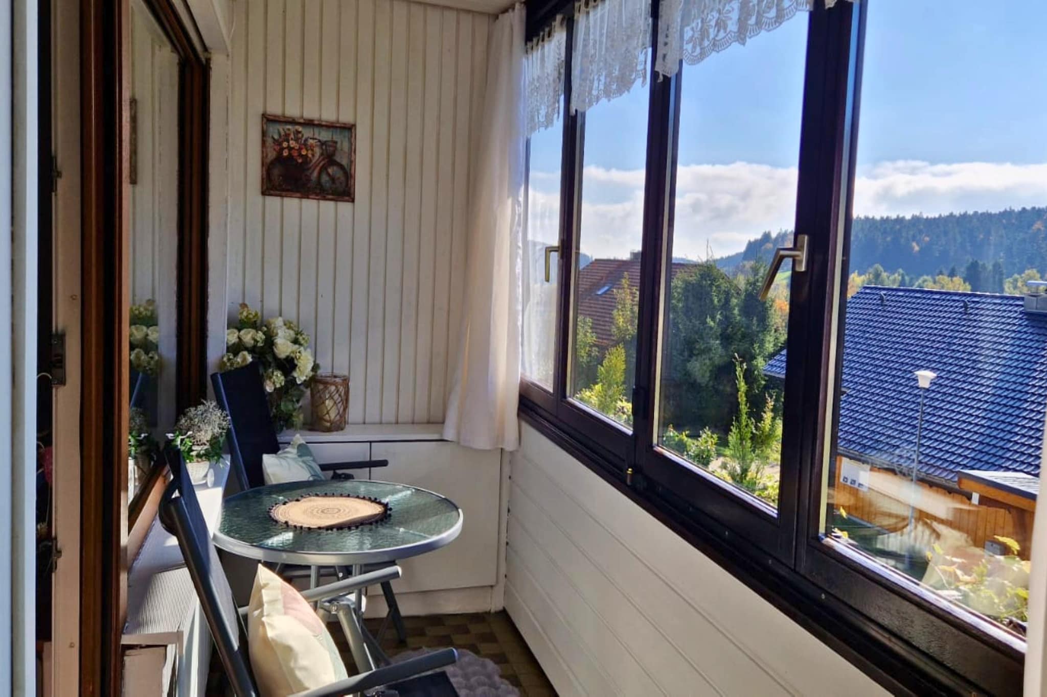 Ferienwohnung Herrischried an der Skipiste-Terrasbalkon