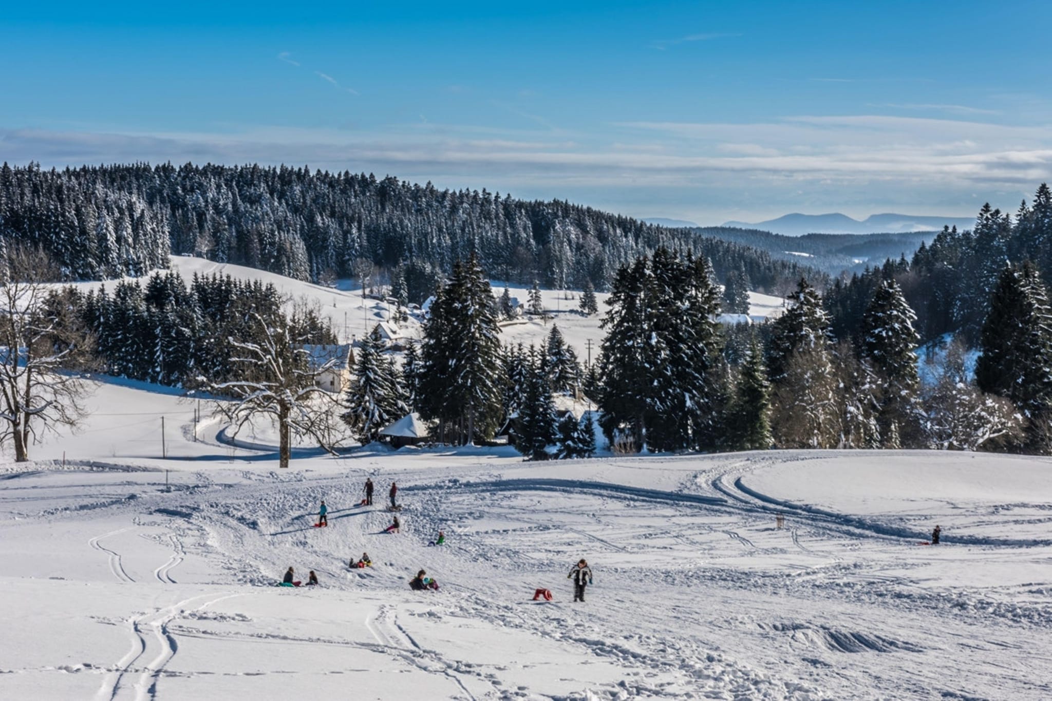 Ferienwohnung Herrischried an der Skipiste-Gebied winter 20km