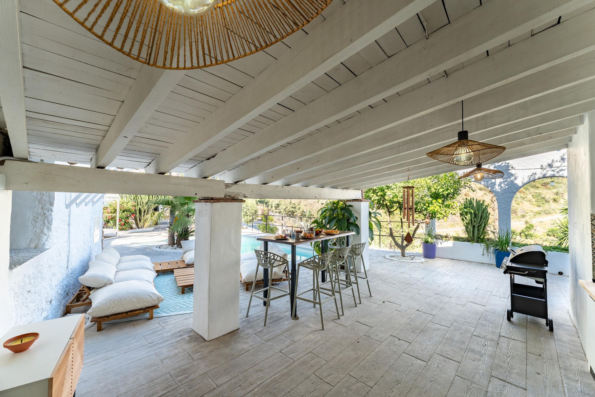 CT 390 - Faros Zen Ohm & Yoga Retreat - Cortijo Pura Paz in Casarabonela-Terrasbalkon