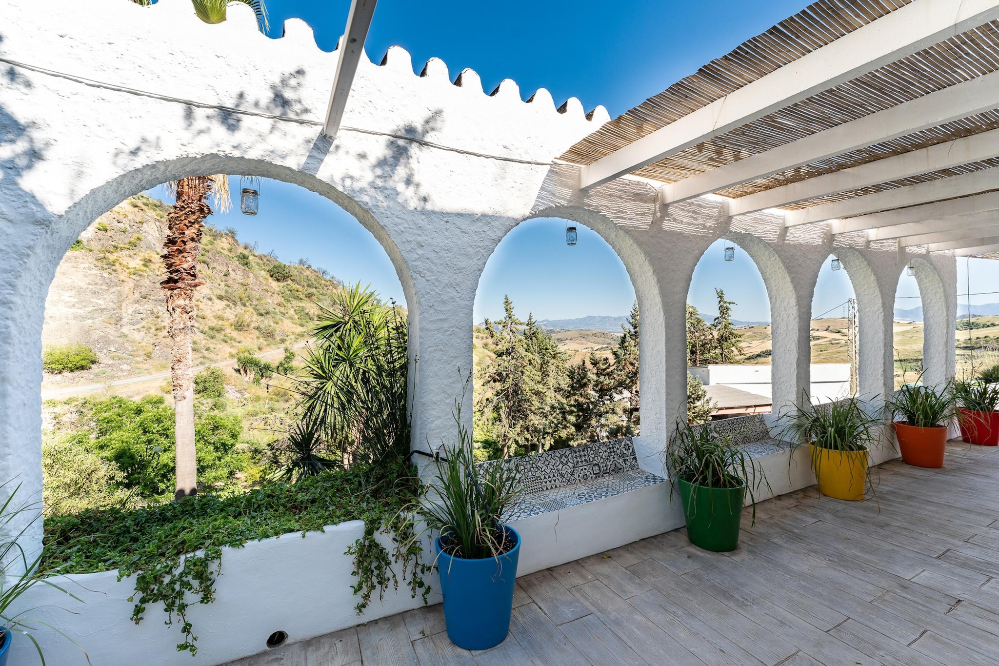 CT 390 - Faros Zen Ohm & Yoga Retreat - Cortijo Pura Paz in Casarabonela-Uitzicht zomer