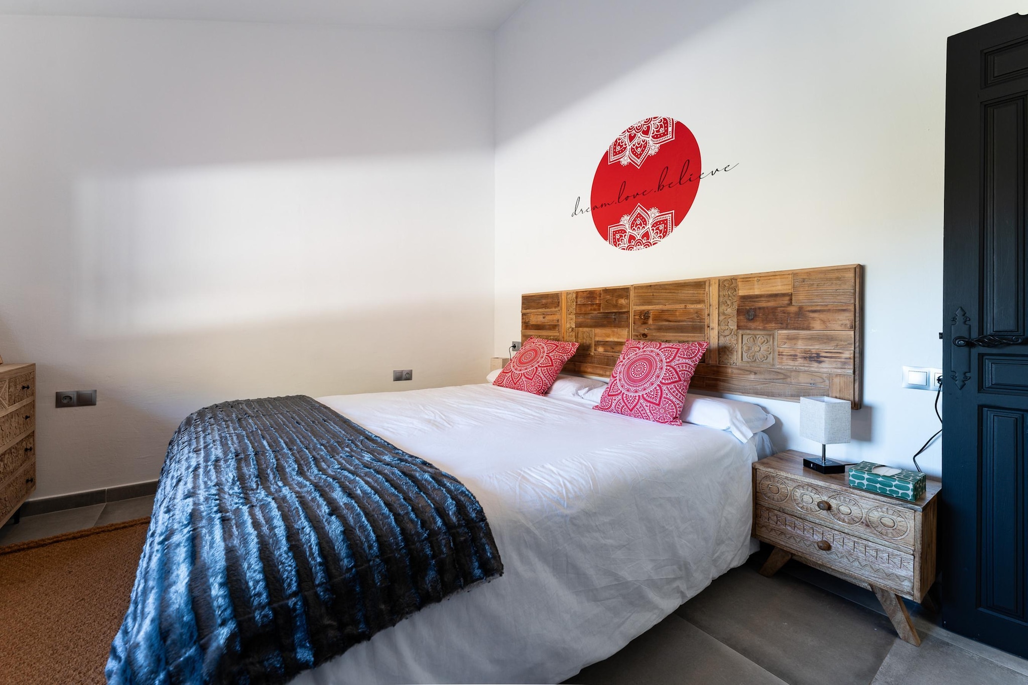 CT 390 - Faros Zen Ohm & Yoga Retreat - Cortijo Pura Paz in Casarabonela-Slaapkamer