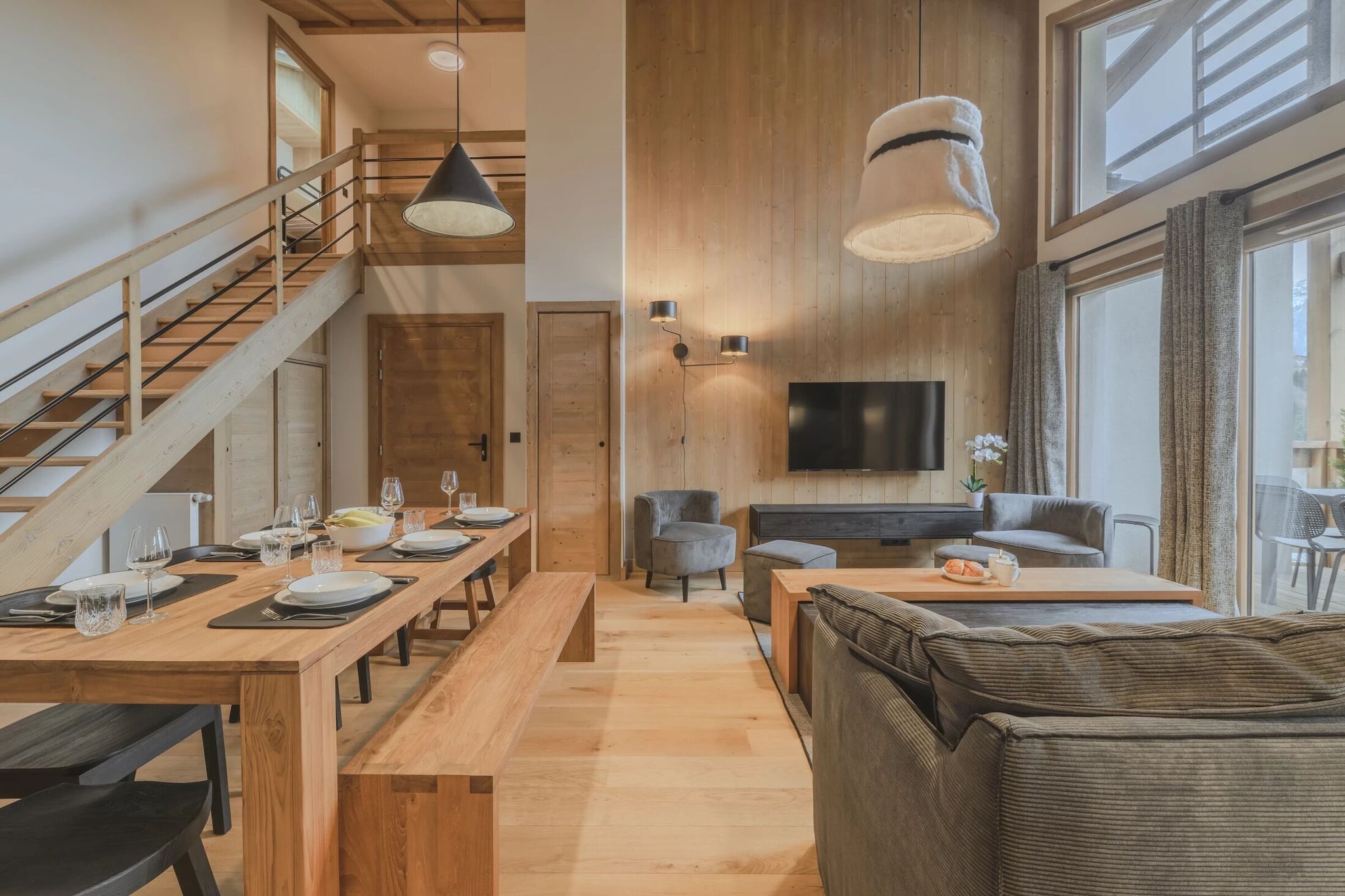 Residence L’ÉCLAT DES VÉRIAZ S12S-Woonkamer