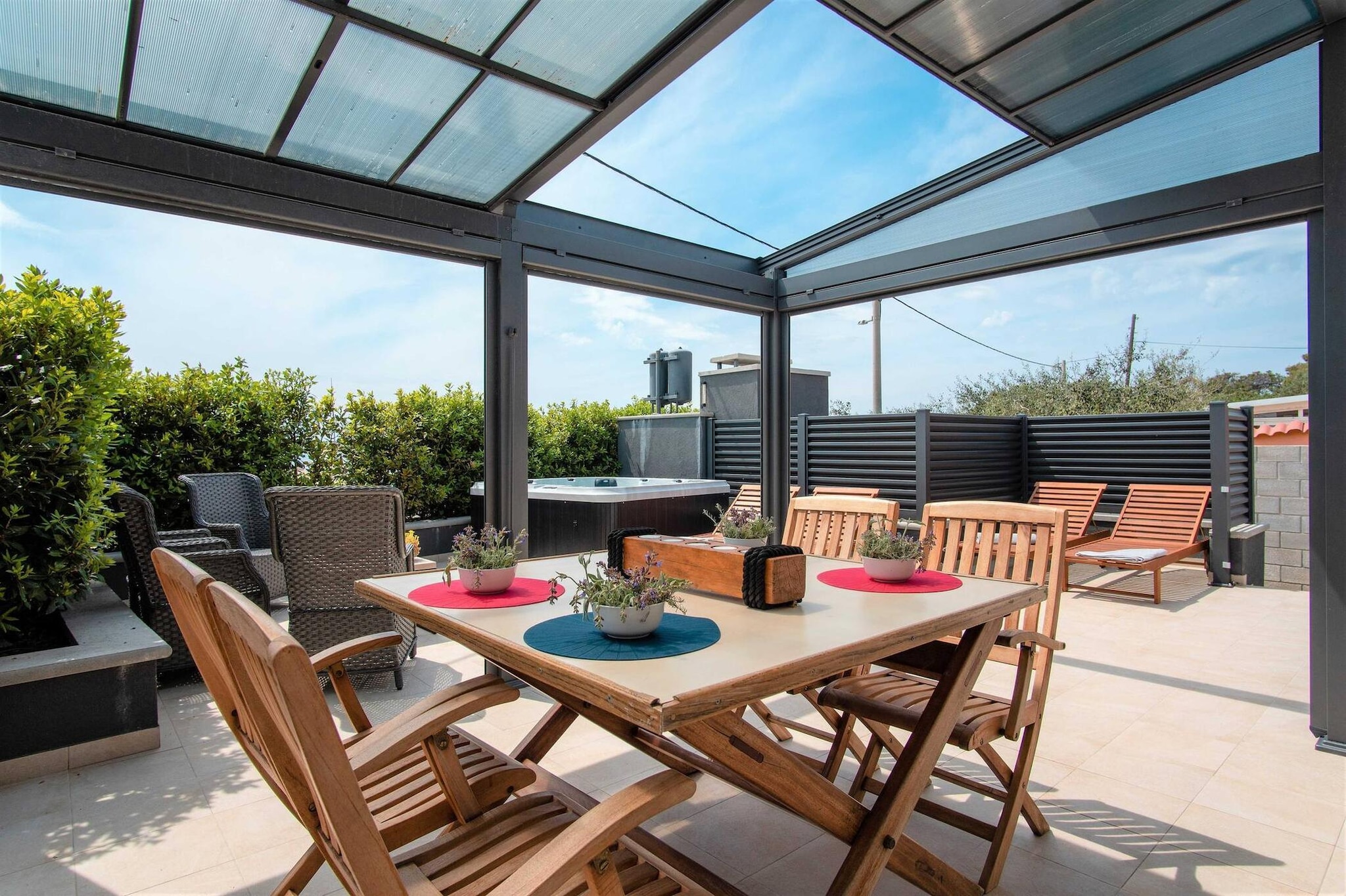 Beach house Festini-Terrasbalkon