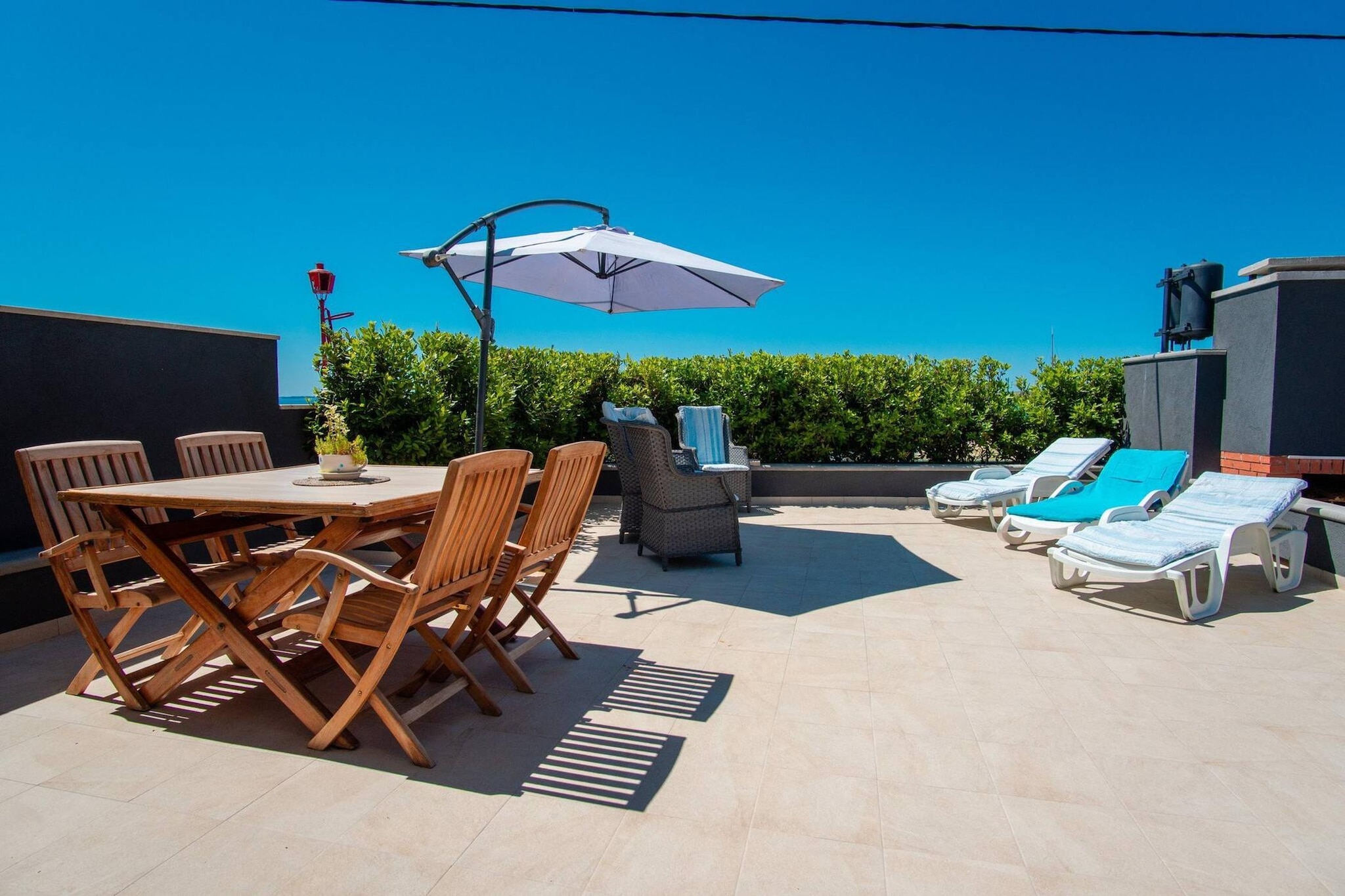 Beach house Festini-Terrasbalkon